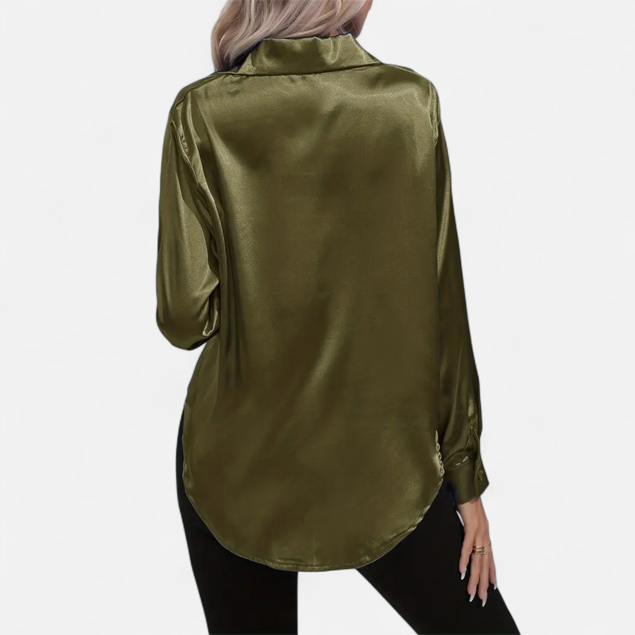 Sauvenor | Women’s Satin Long Sleeve Shirt