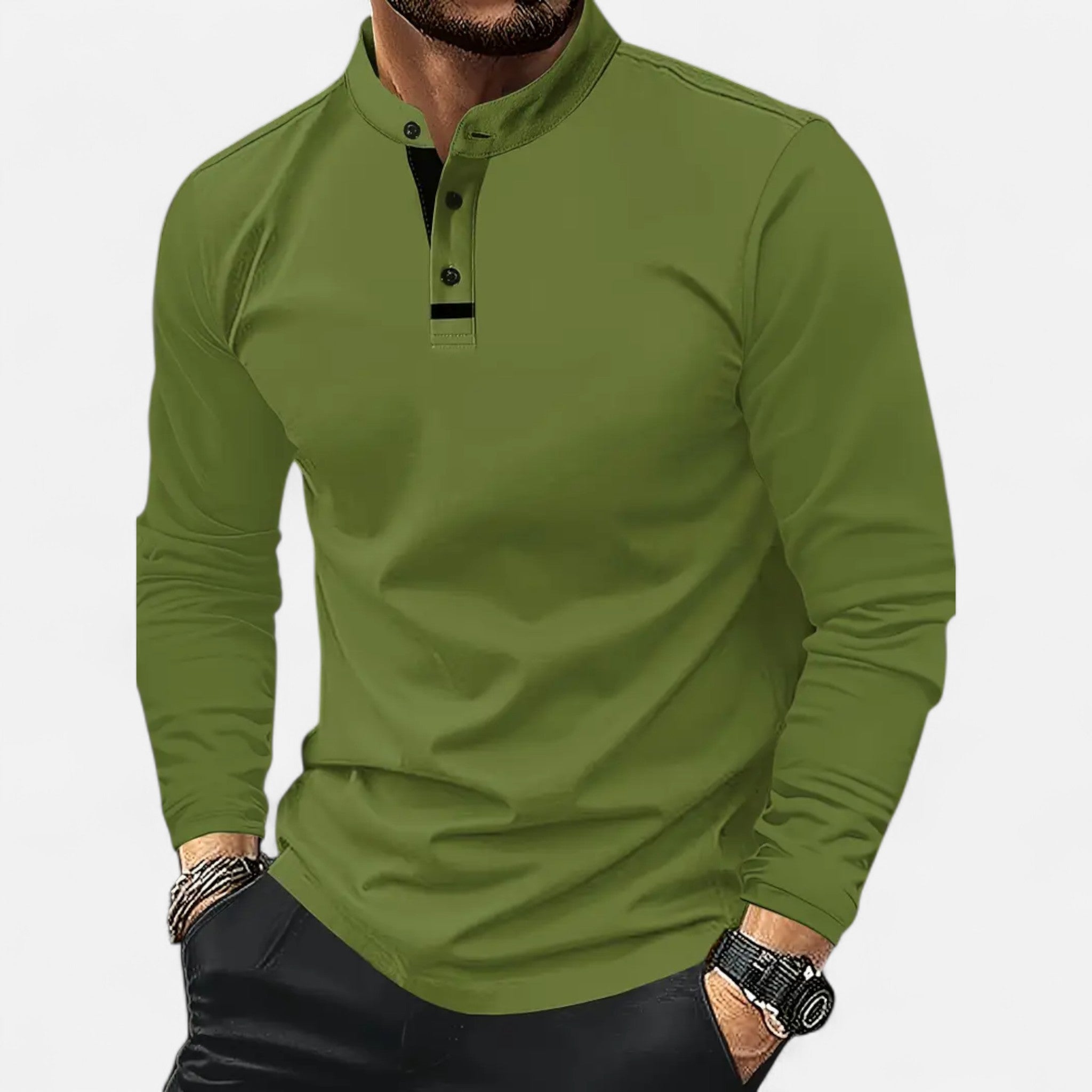 Sauvenor | Men’s Classic Long Sleeve Polo