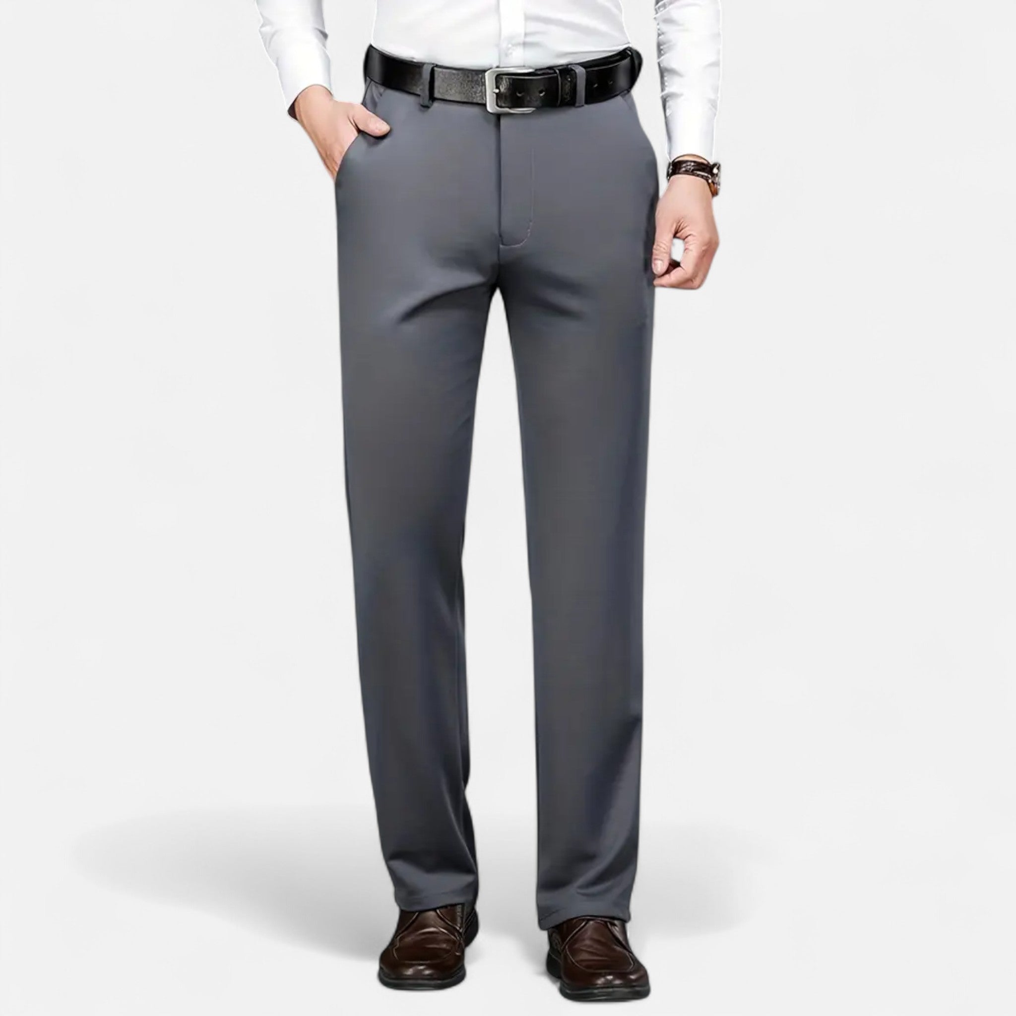 Sauvenor | Men’s Timeless Solid Colour Suit Pants
