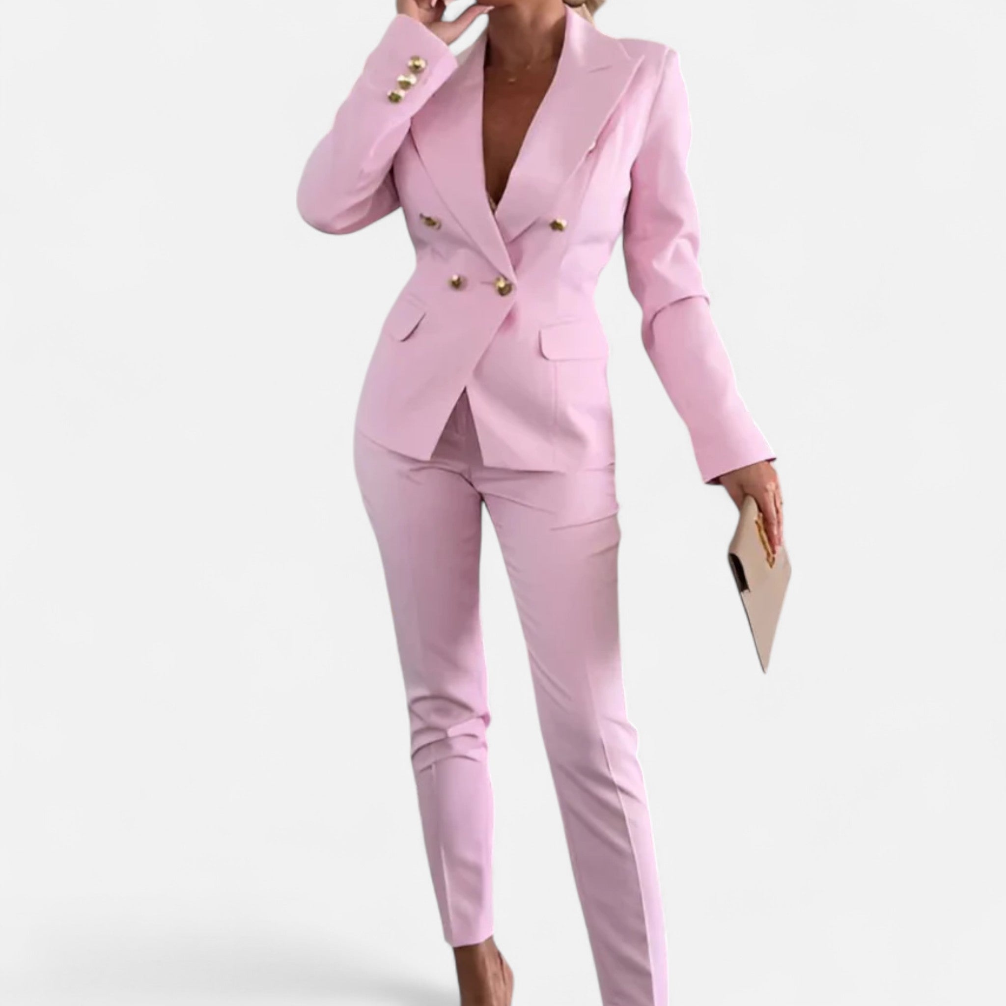 Sauvenor | Women’s Double-Breasted Tailored Suit