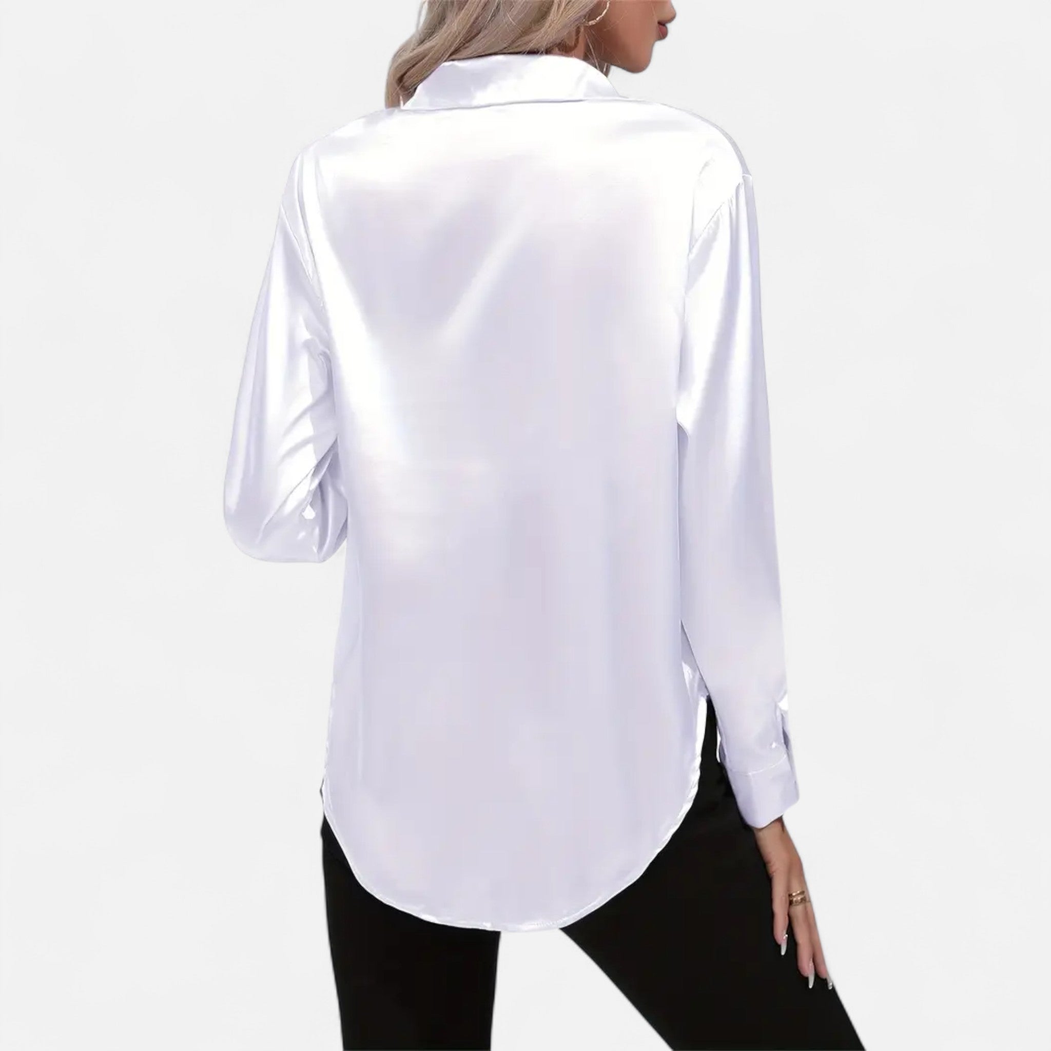 Sauvenor | Women’s Satin Long Sleeve Shirt