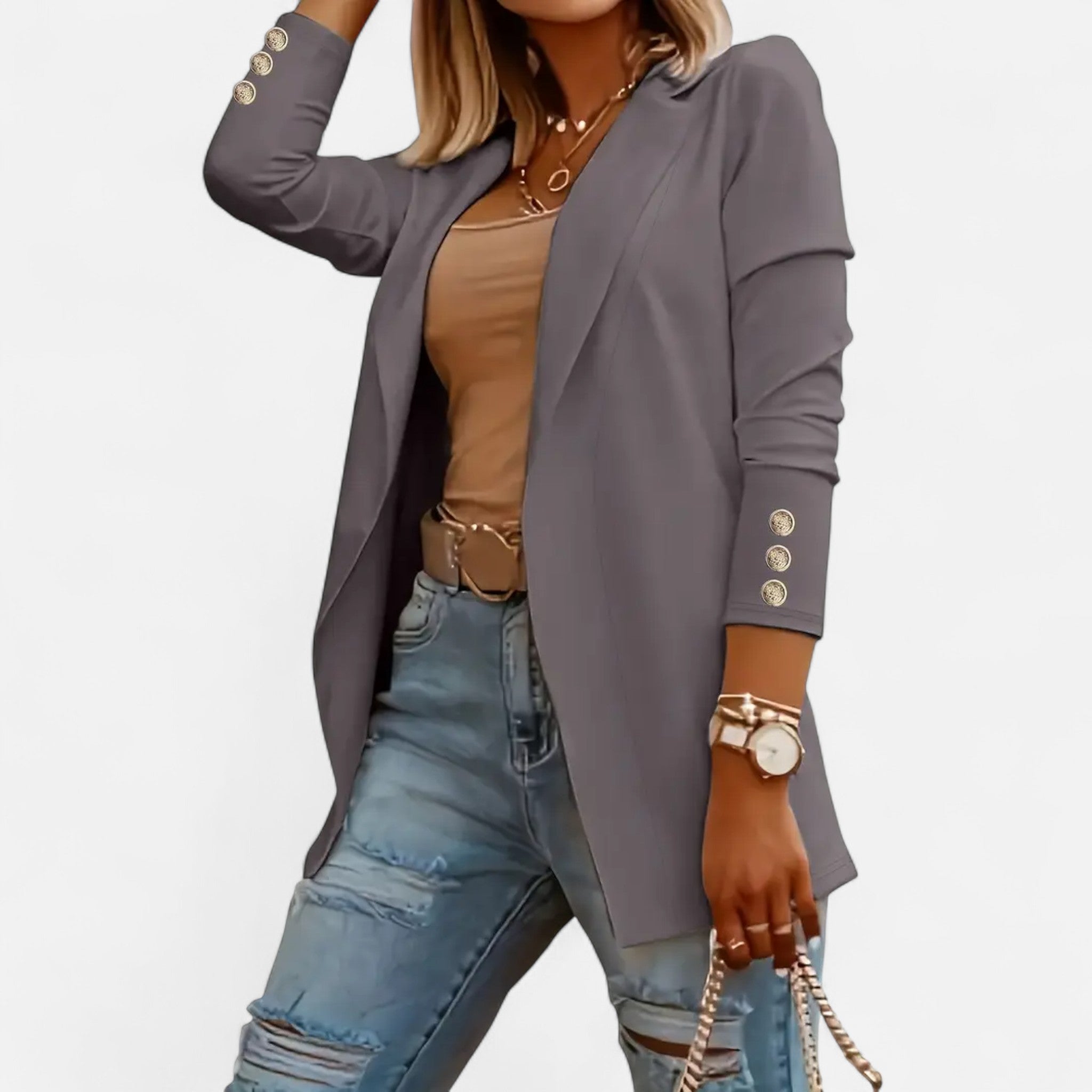 Sauvenor | Women’s Mid-Length Lapel Blazer