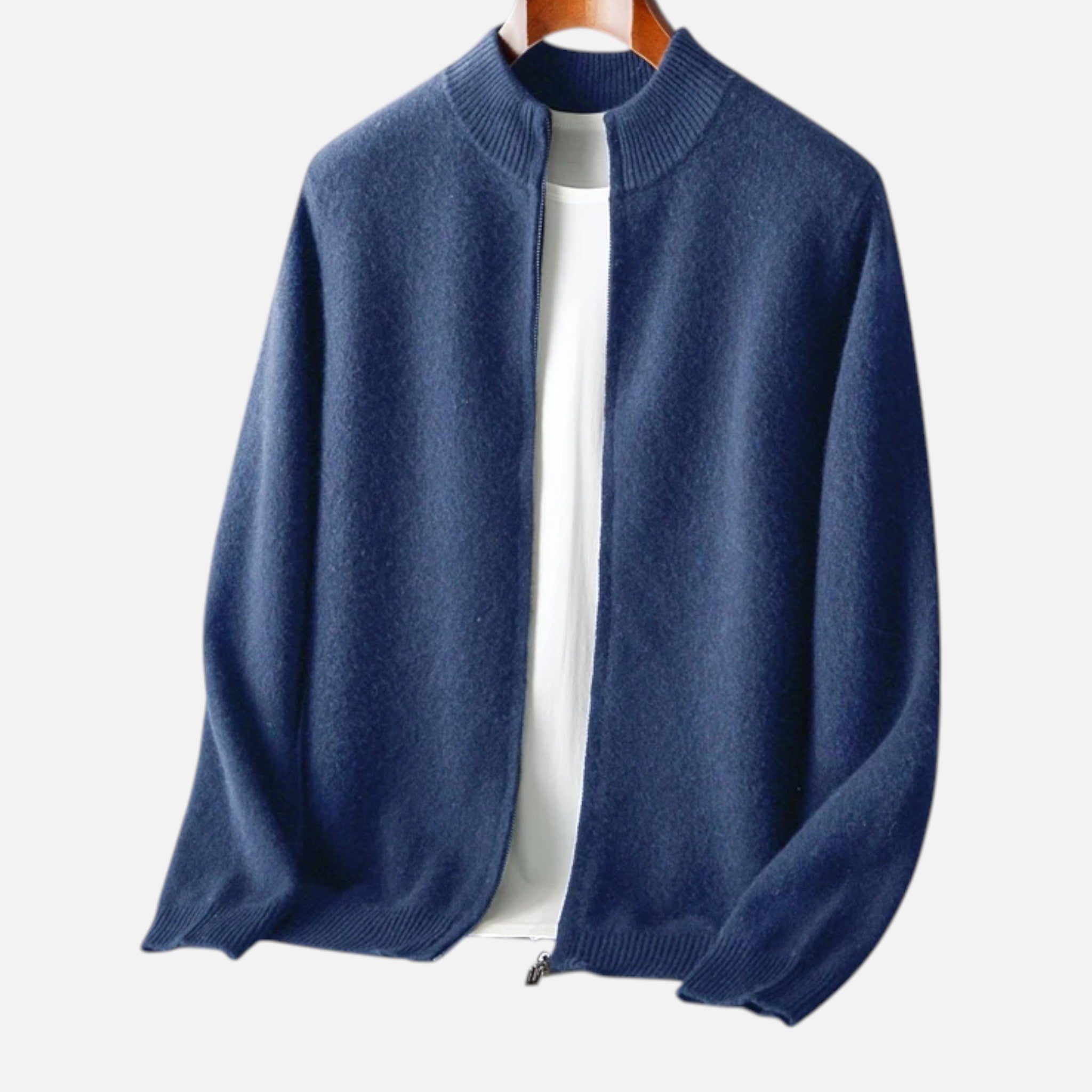 Sauvenor | Men’s Merino Wool Zipped Cardigan