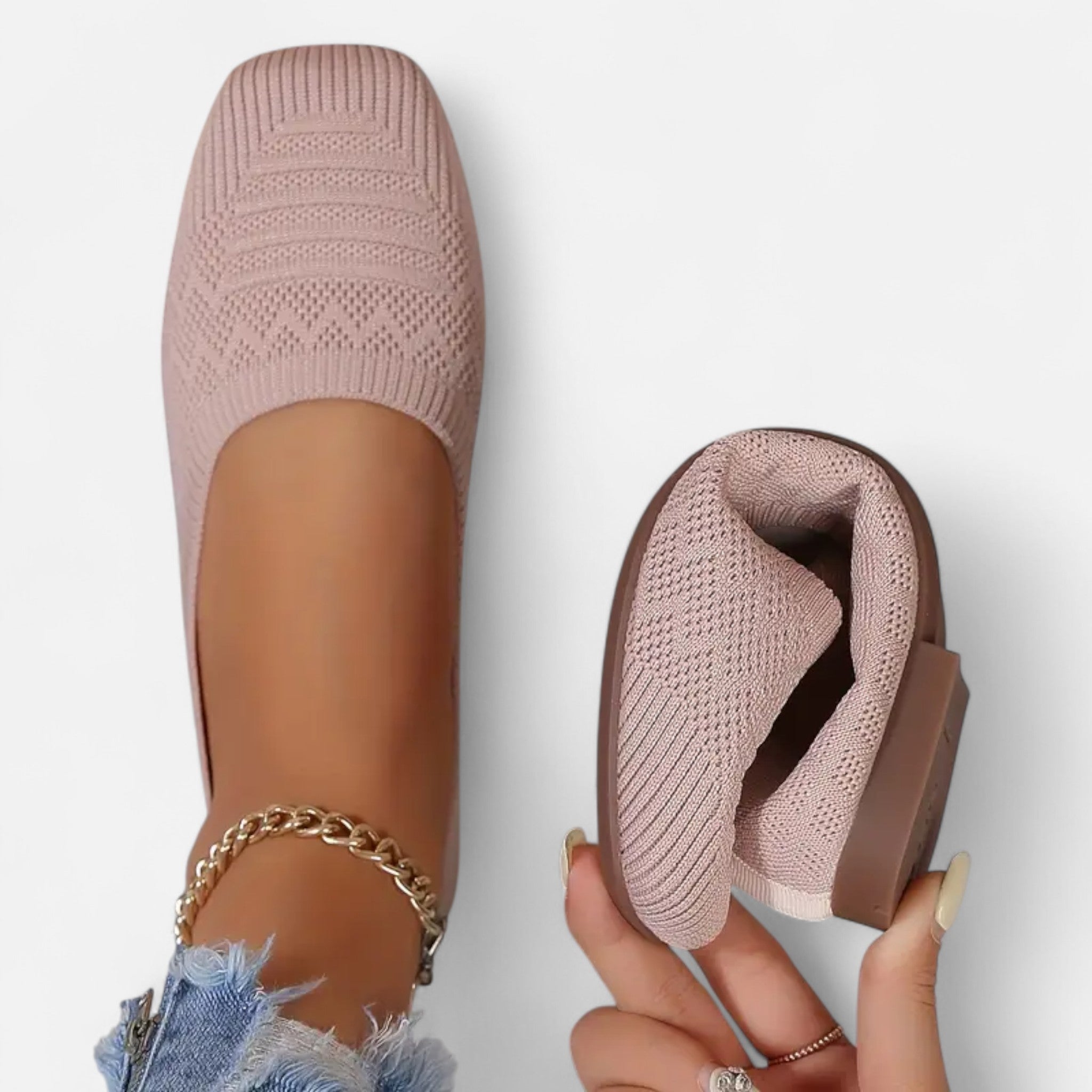 Sauvenor | Women’s Square Toe Woven Flats