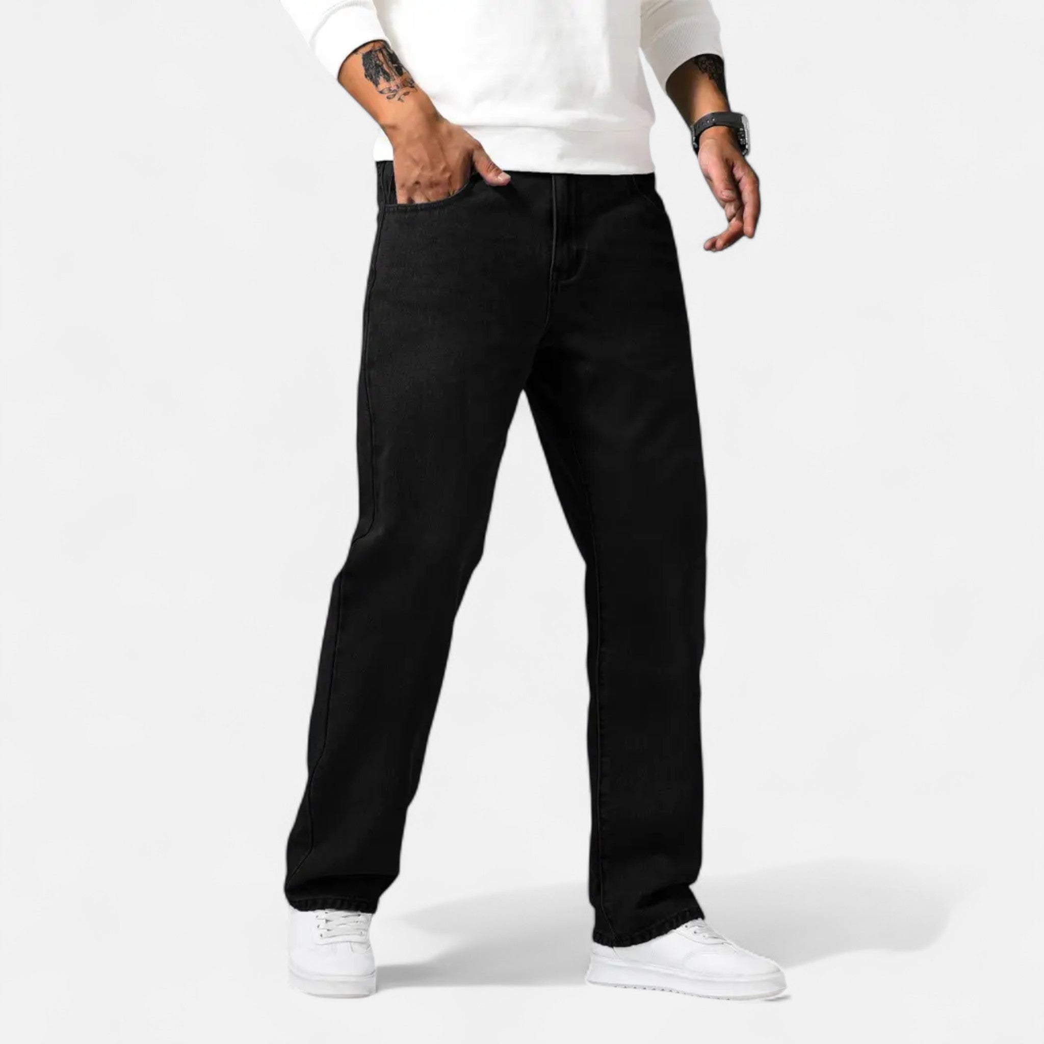 Sauvenor | Men’s Relaxed Fit Denim Trousers