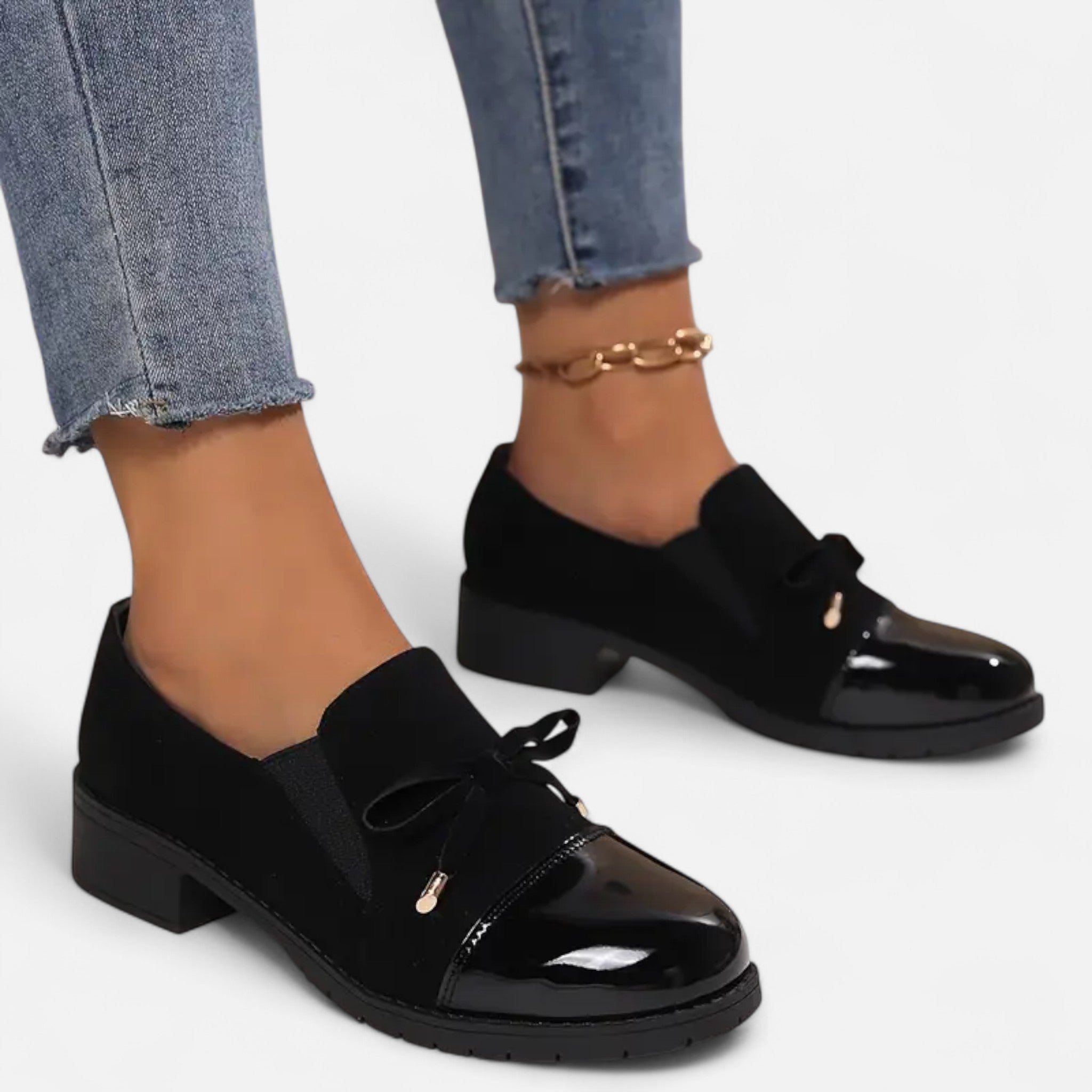 Sauvenor | Women’s Retro Bowknot Loafers