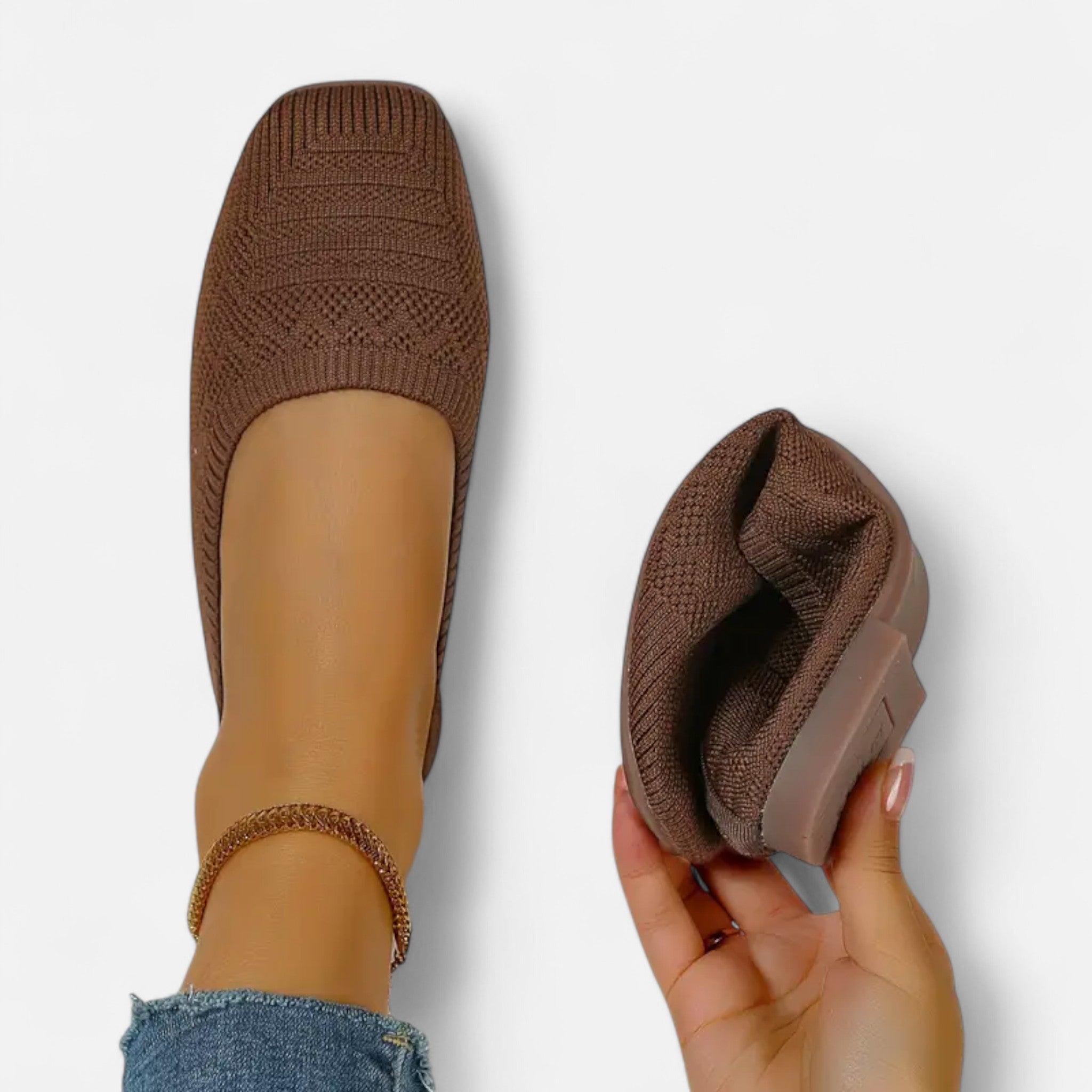 Sauvenor | Women’s Square Toe Woven Flats