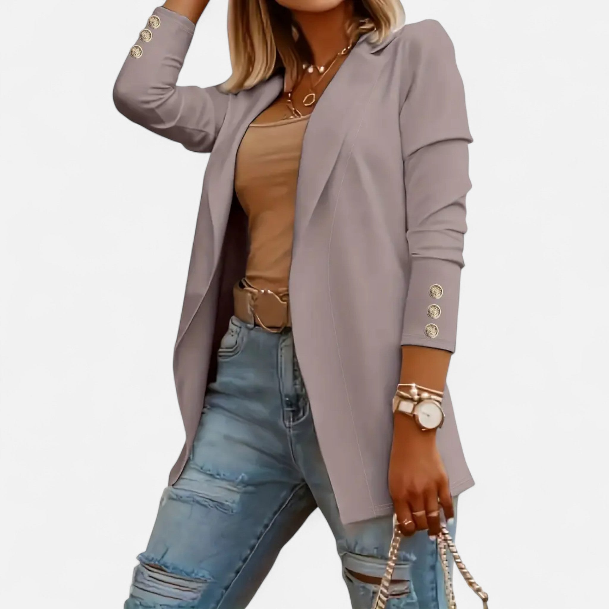 Sauvenor | Women’s Mid-Length Lapel Blazer