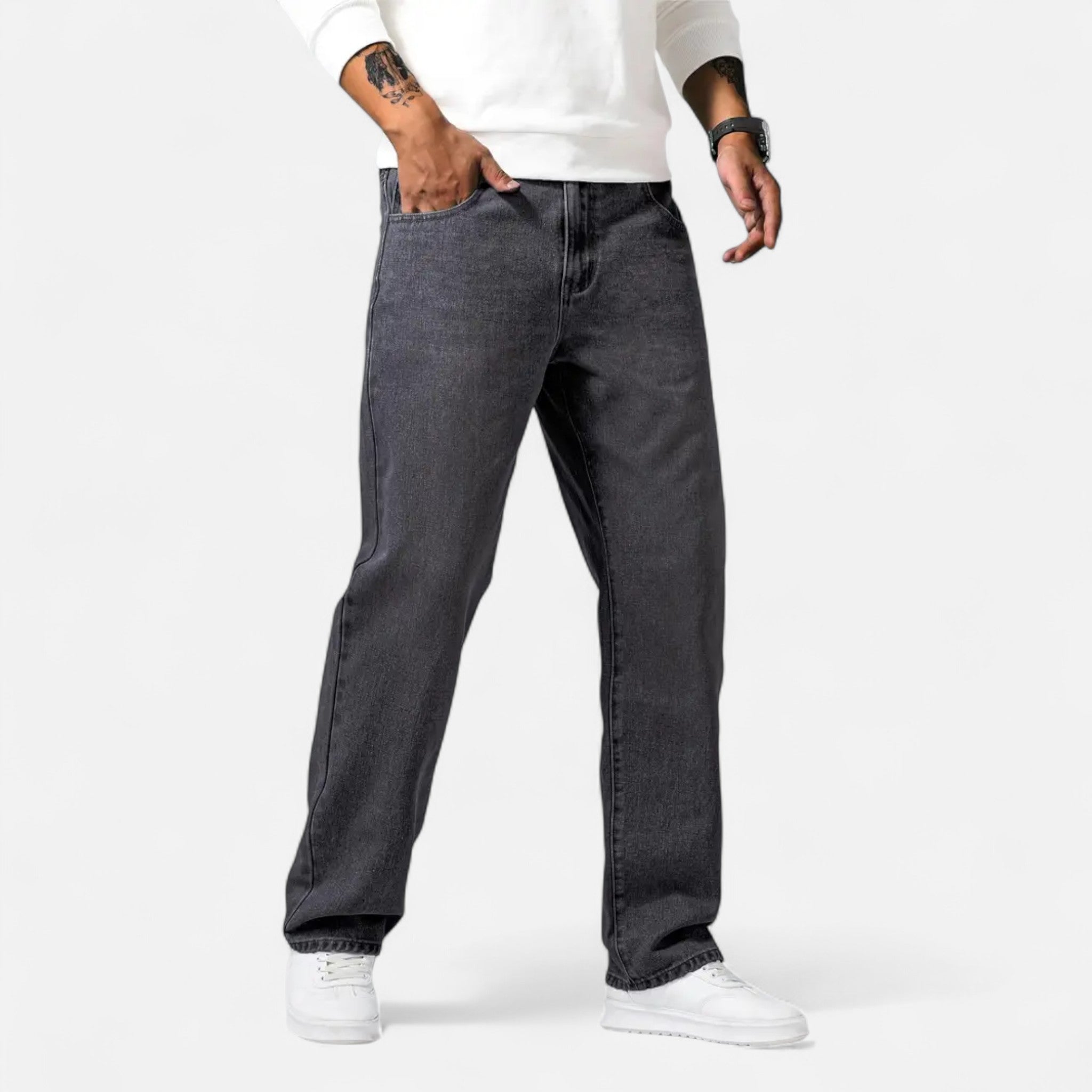 Sauvenor | Men’s Relaxed Fit Denim Trousers