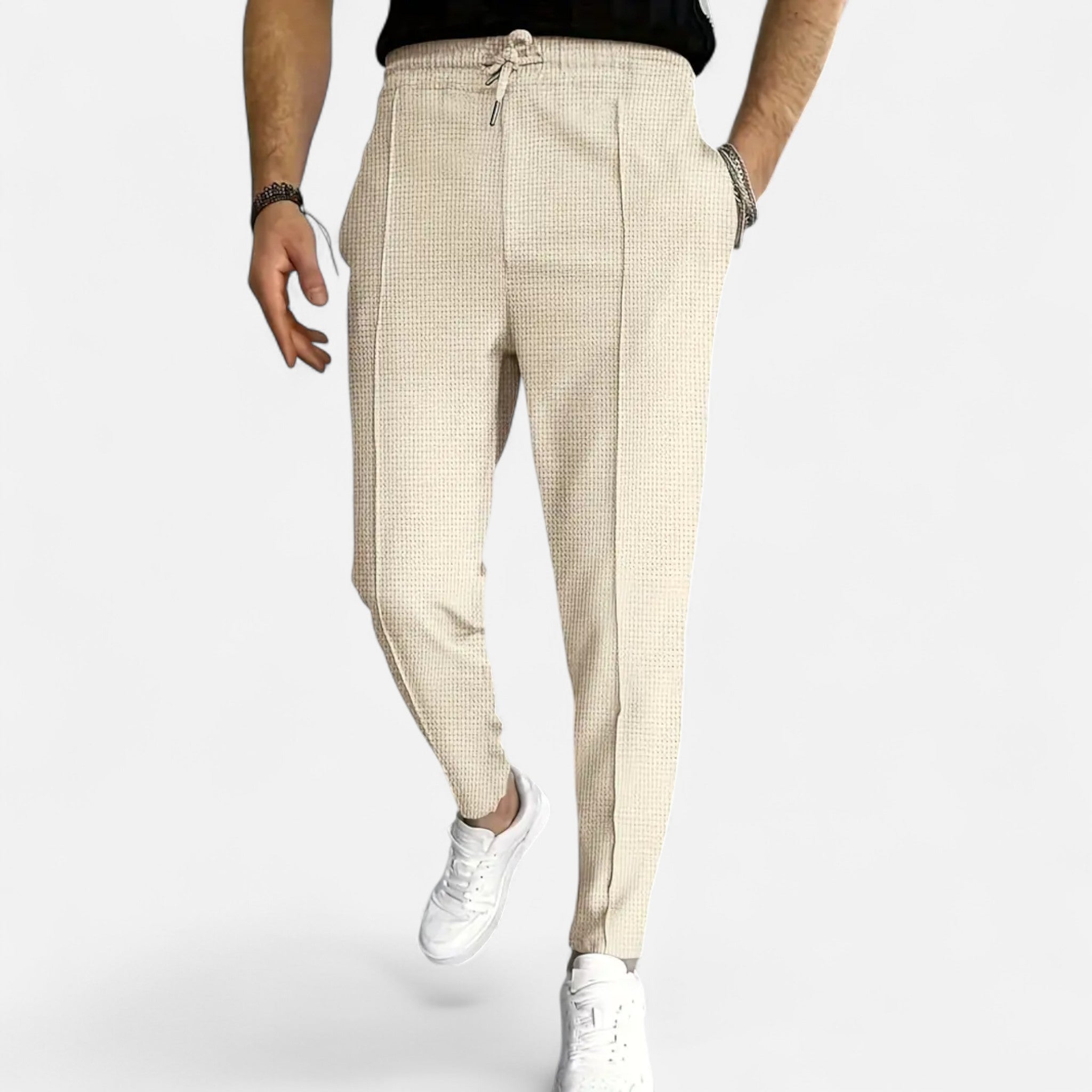 Sauvenor | Men’s Waffle Knit Trousers