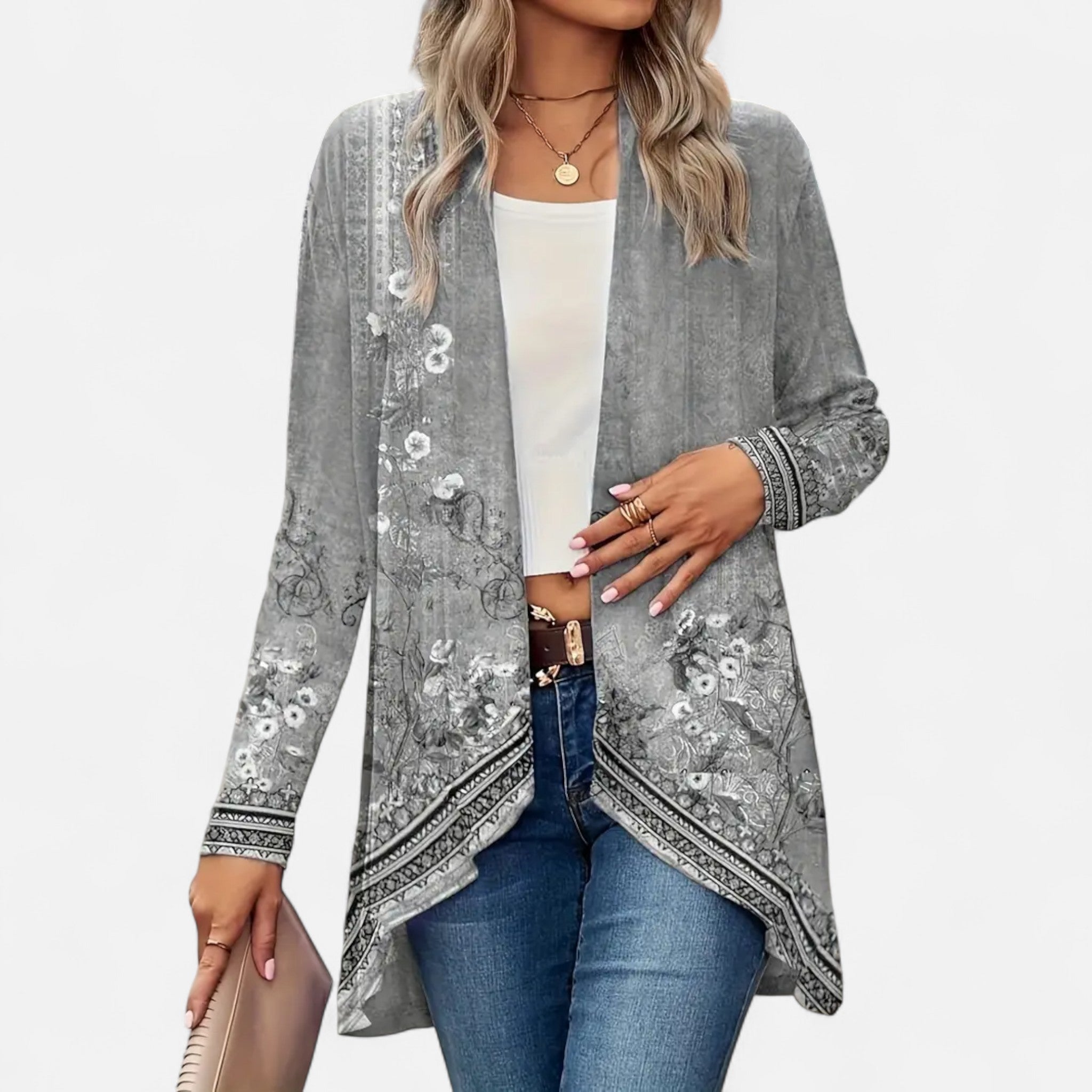 Sauvenor | Women’s Floral Print Lightweight Cardigan