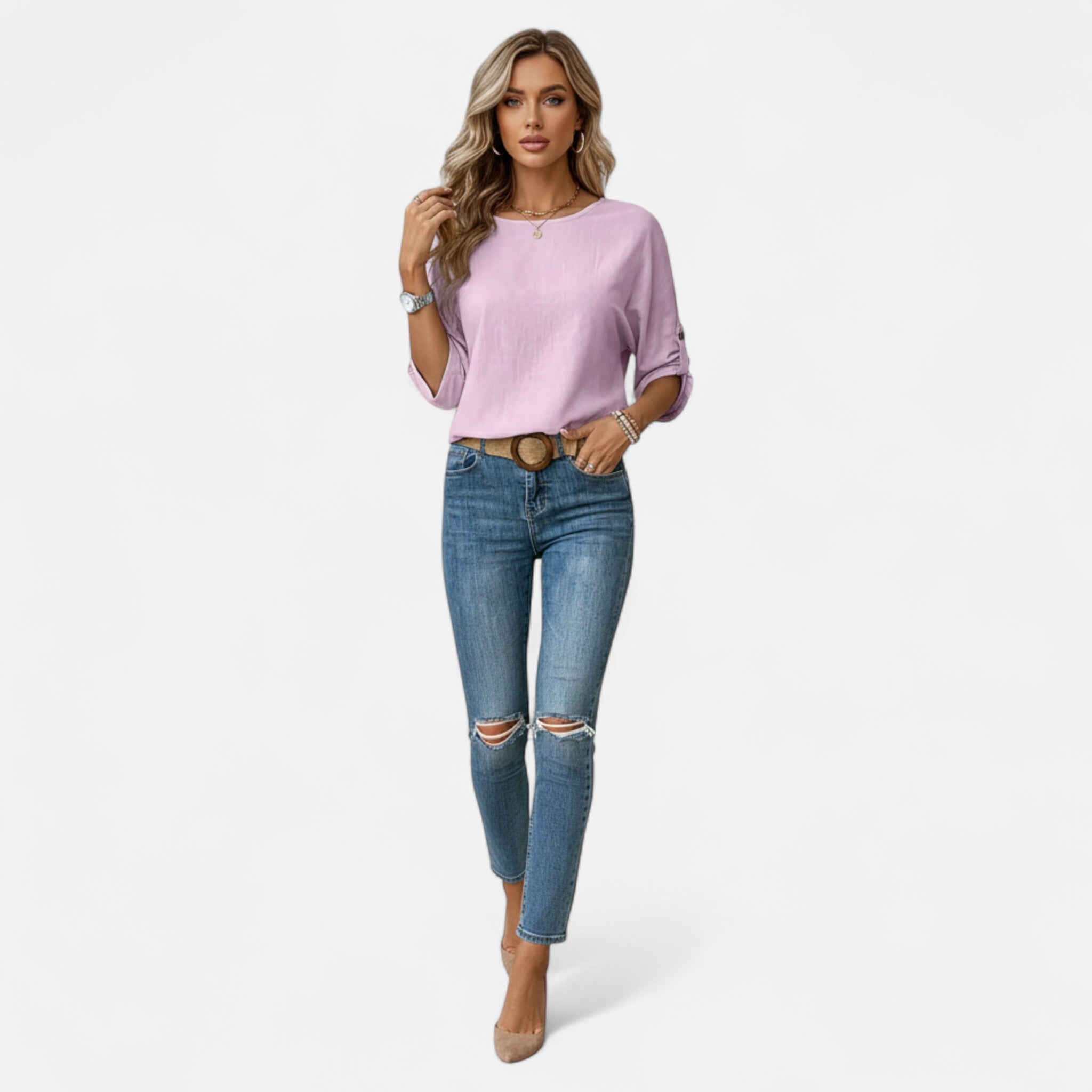 Sauvenor | Women’s Elegant Crew Neck Top