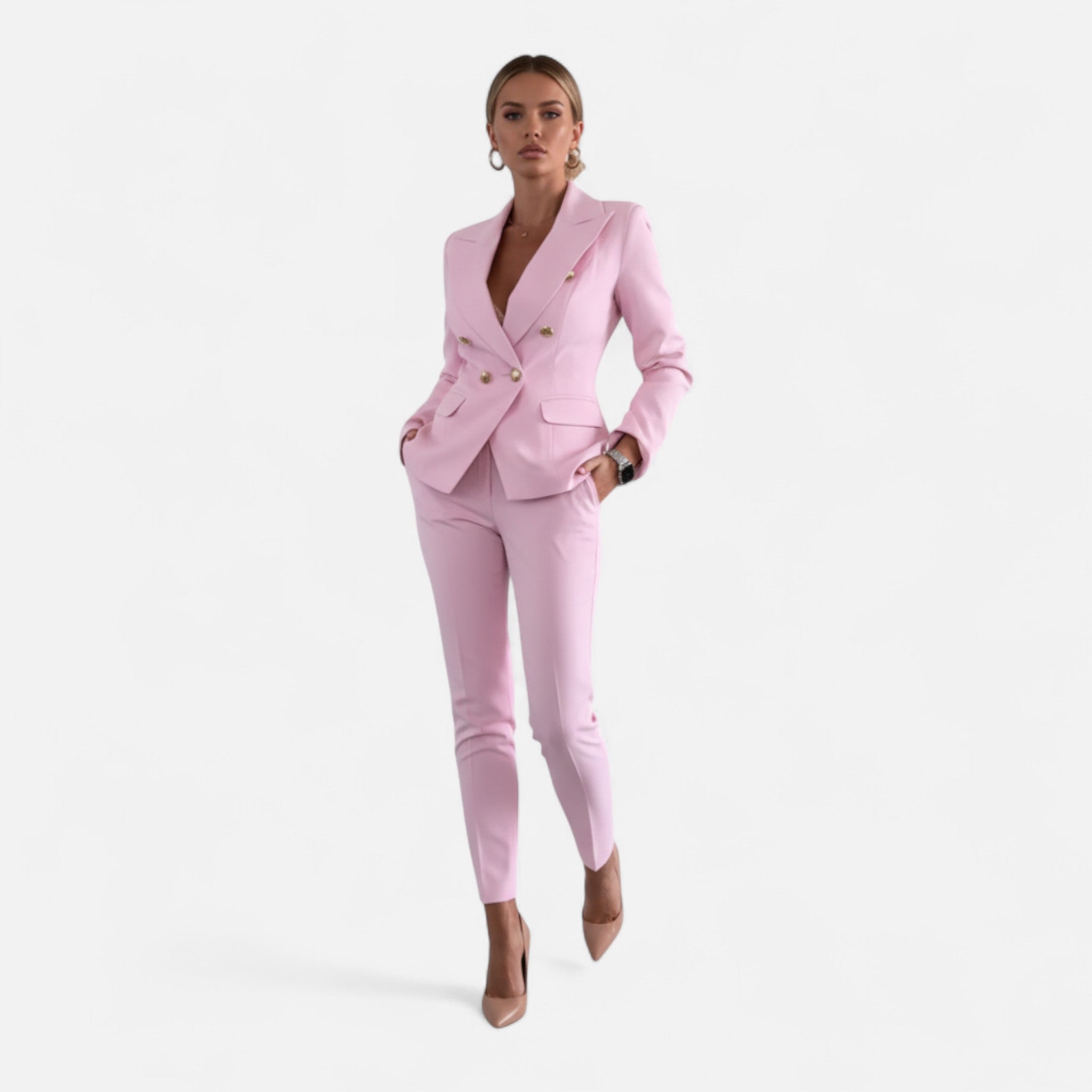 Sauvenor | Women’s Double-Breasted Tailored Suit