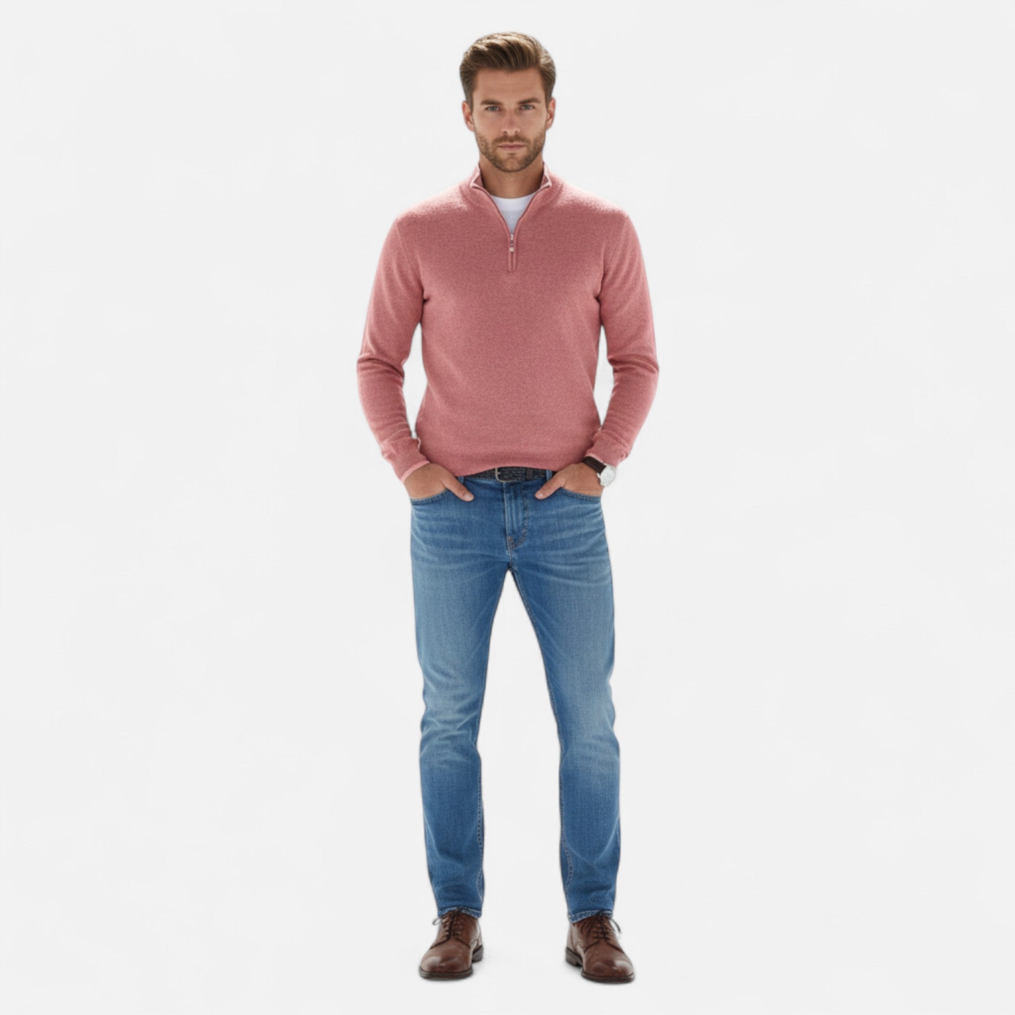 Sauvenor | Men’s Classic Half-Zip Sweater