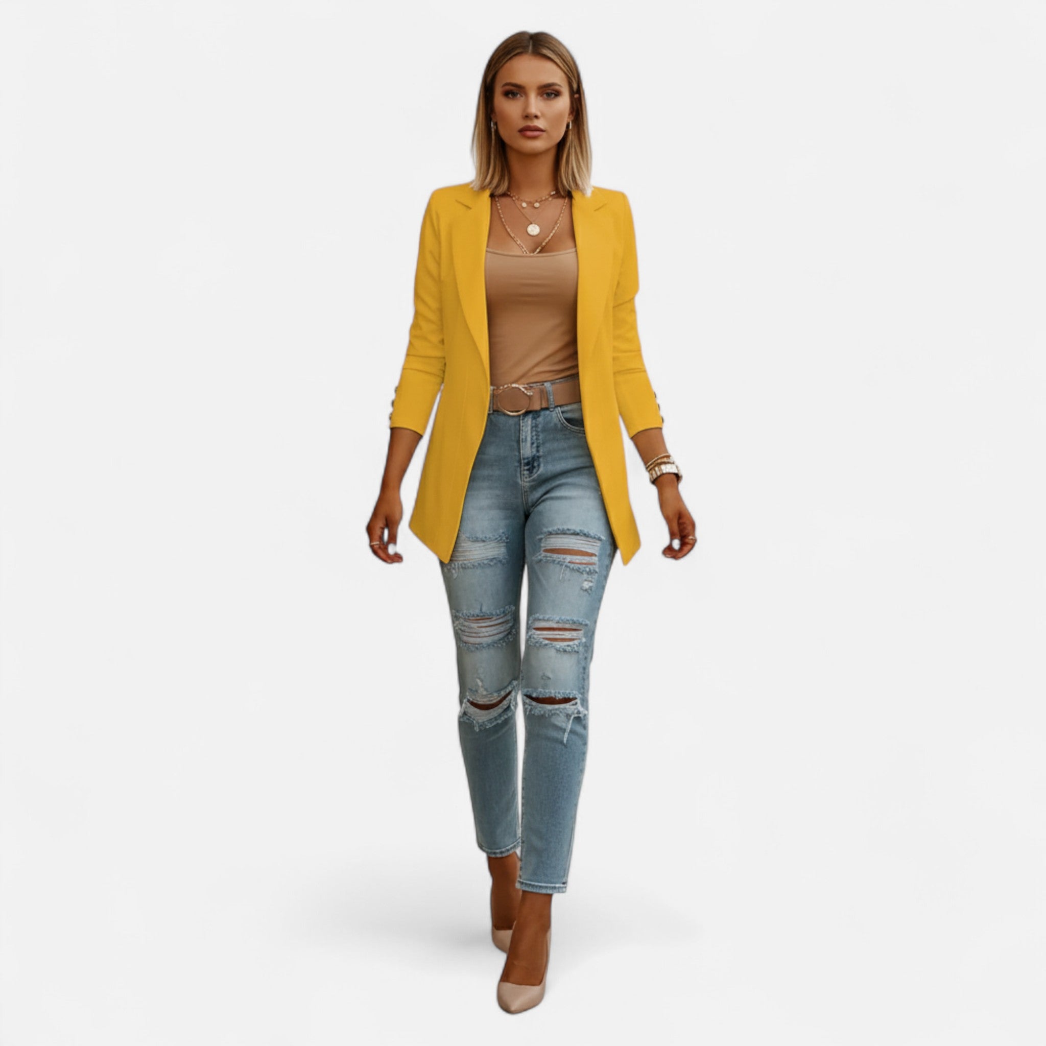 Sauvenor | Women’s Mid-Length Lapel Blazer