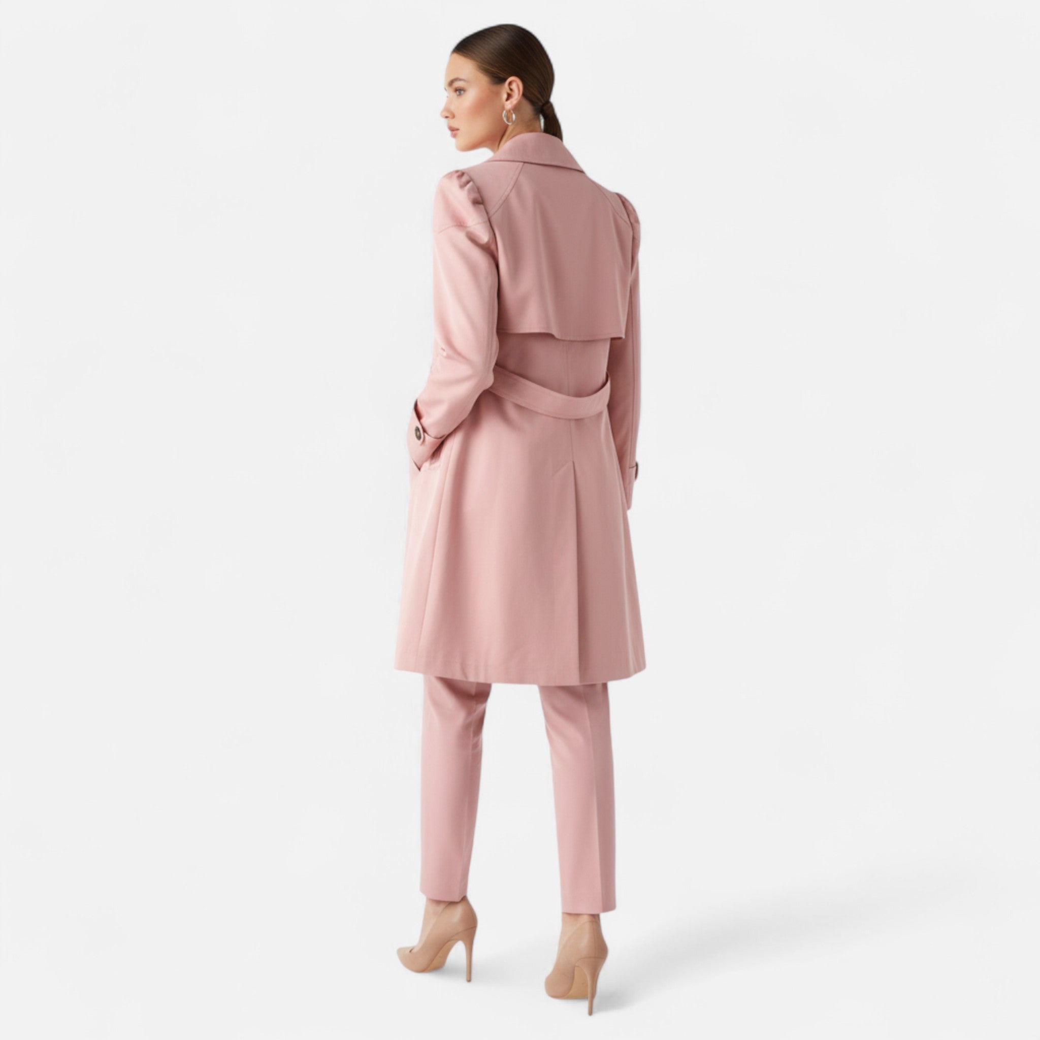 Sauvenor | Women’s Long Button-Up Trench Coat
