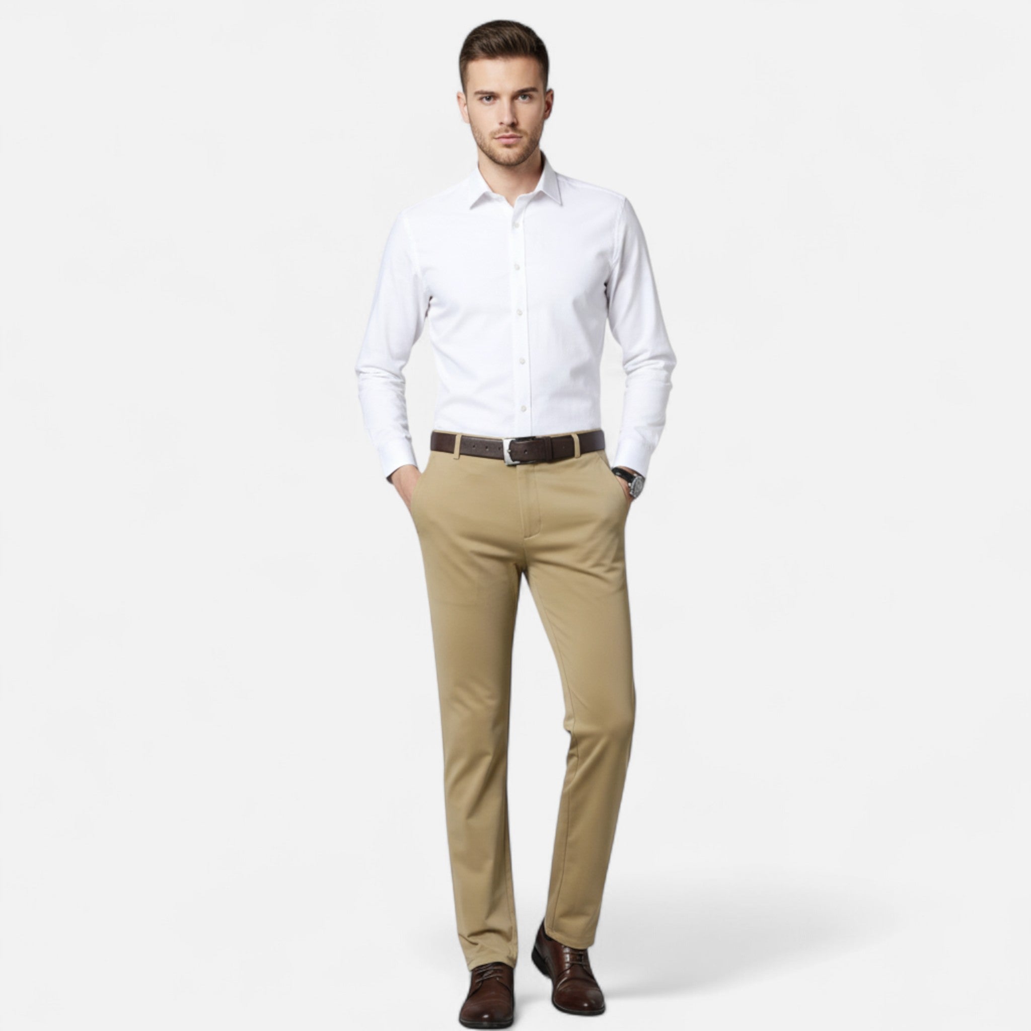 Sauvenor | Men’s Timeless Solid Colour Suit Pants