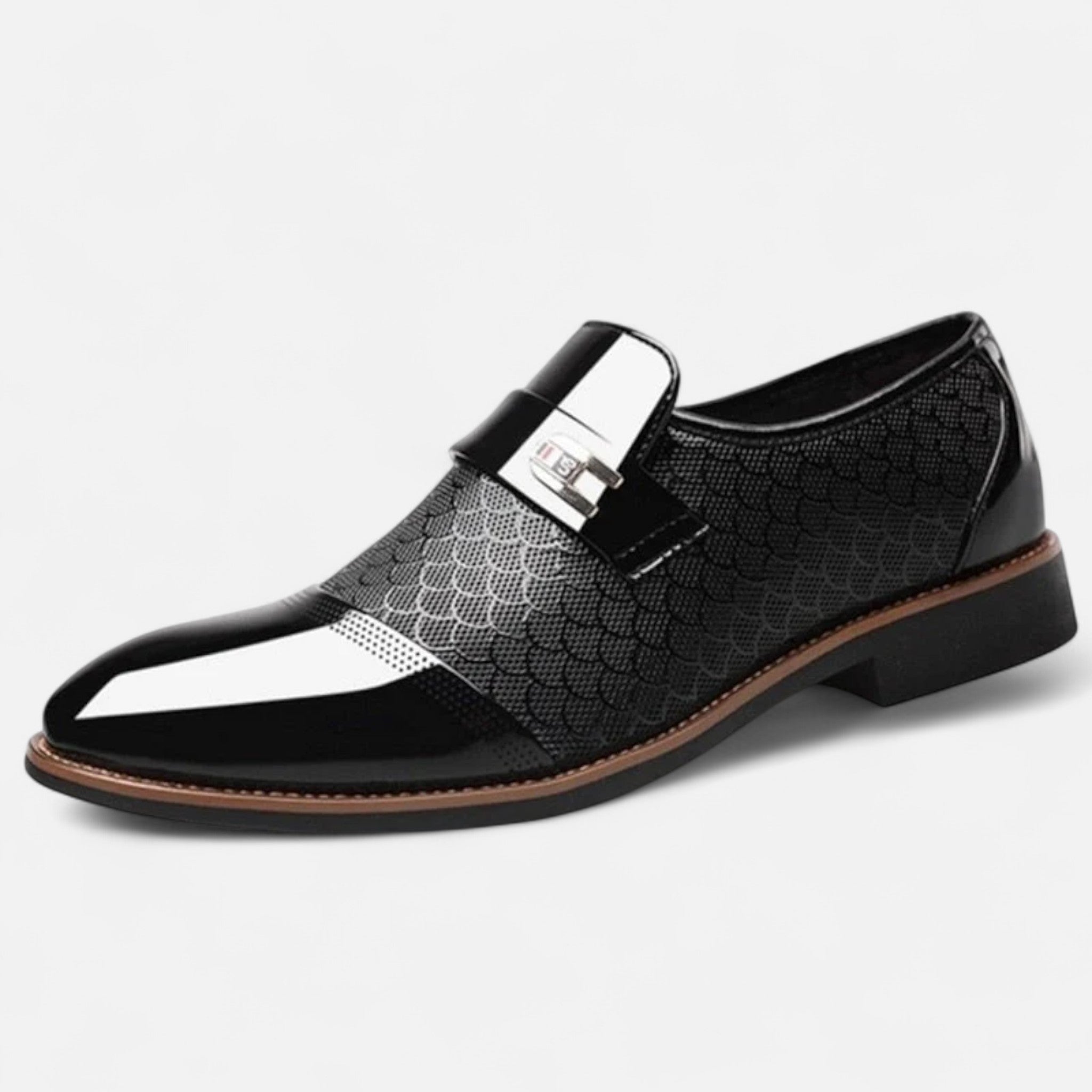 Sauvenor | Men’s Patent Leather Buckle Shoes