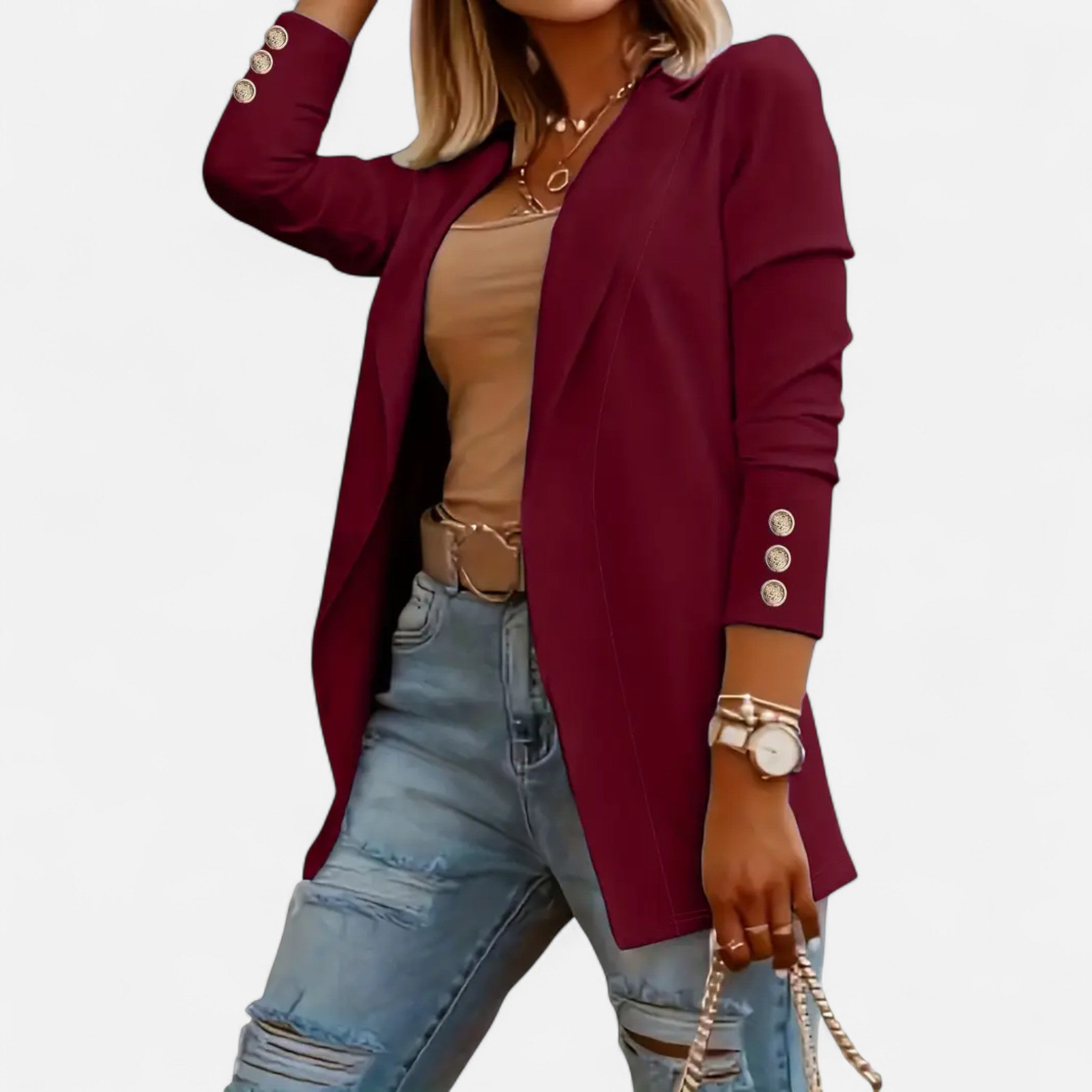 Sauvenor | Women’s Mid-Length Lapel Blazer
