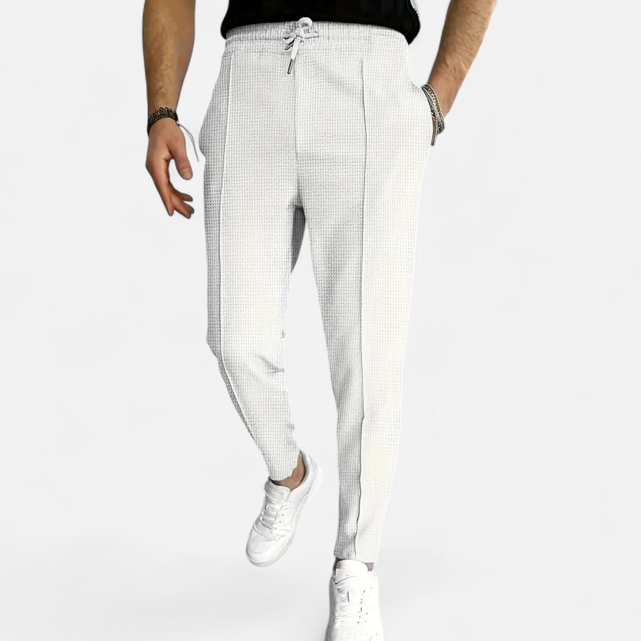 Sauvenor | Men’s Waffle Knit Trousers