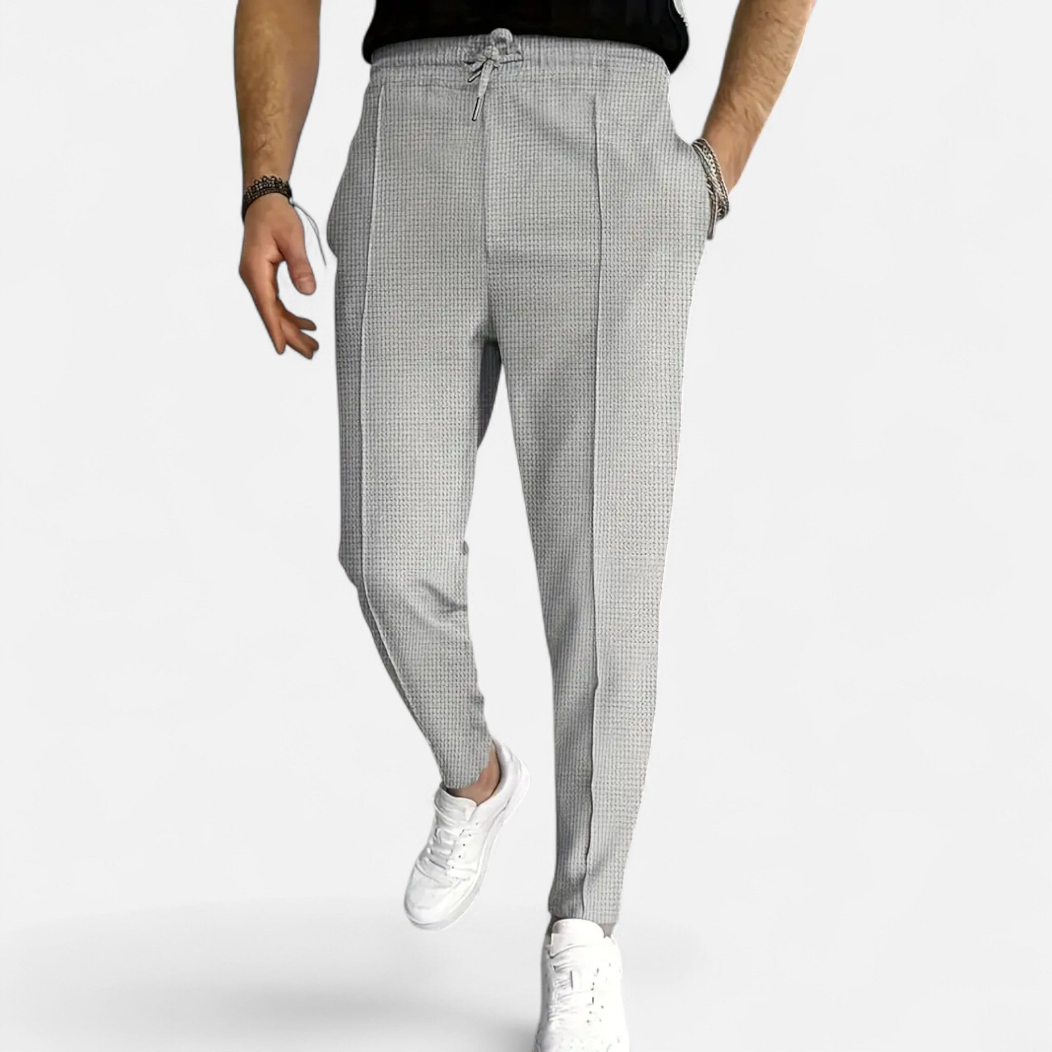 Sauvenor | Men’s Waffle Knit Trousers