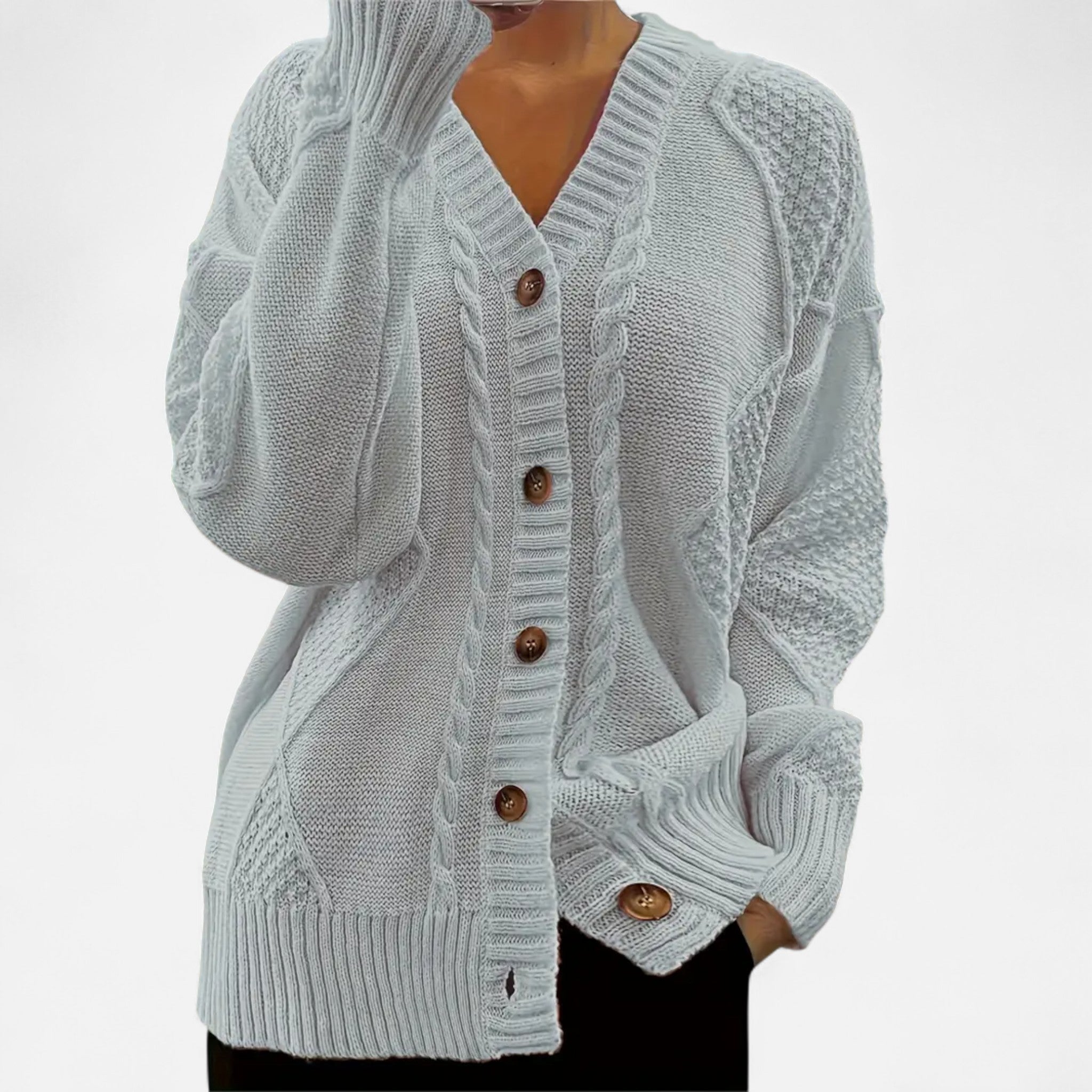 Sauvenor | Women’s Elegant V-Neck Cardigan