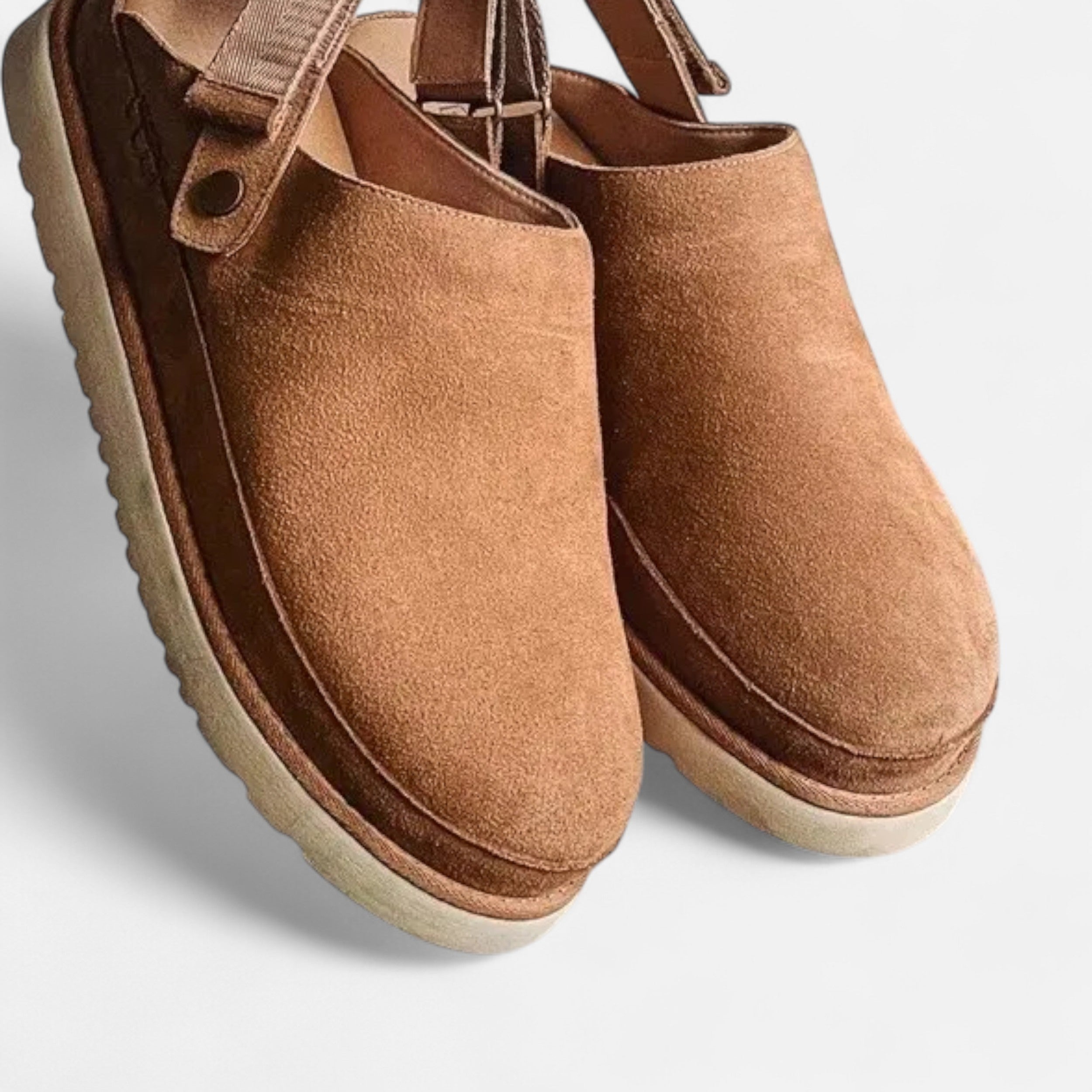 Sauvenor | Women's Leather slippers with thick soles