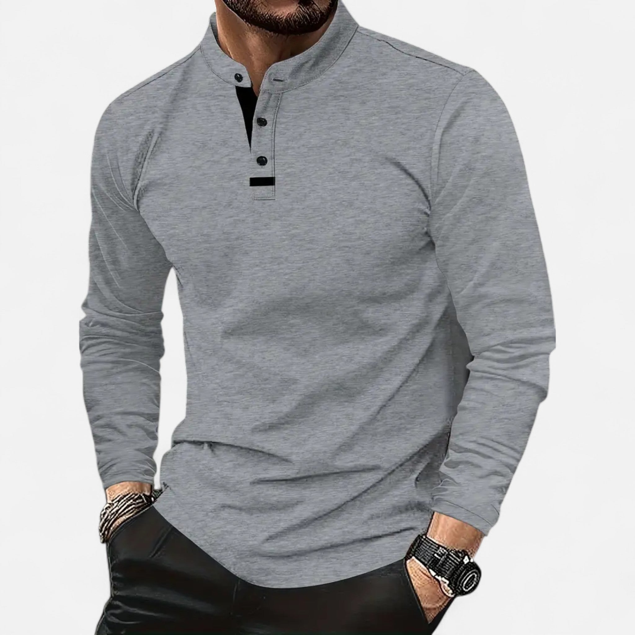 Sauvenor | Men’s Classic Long Sleeve Polo