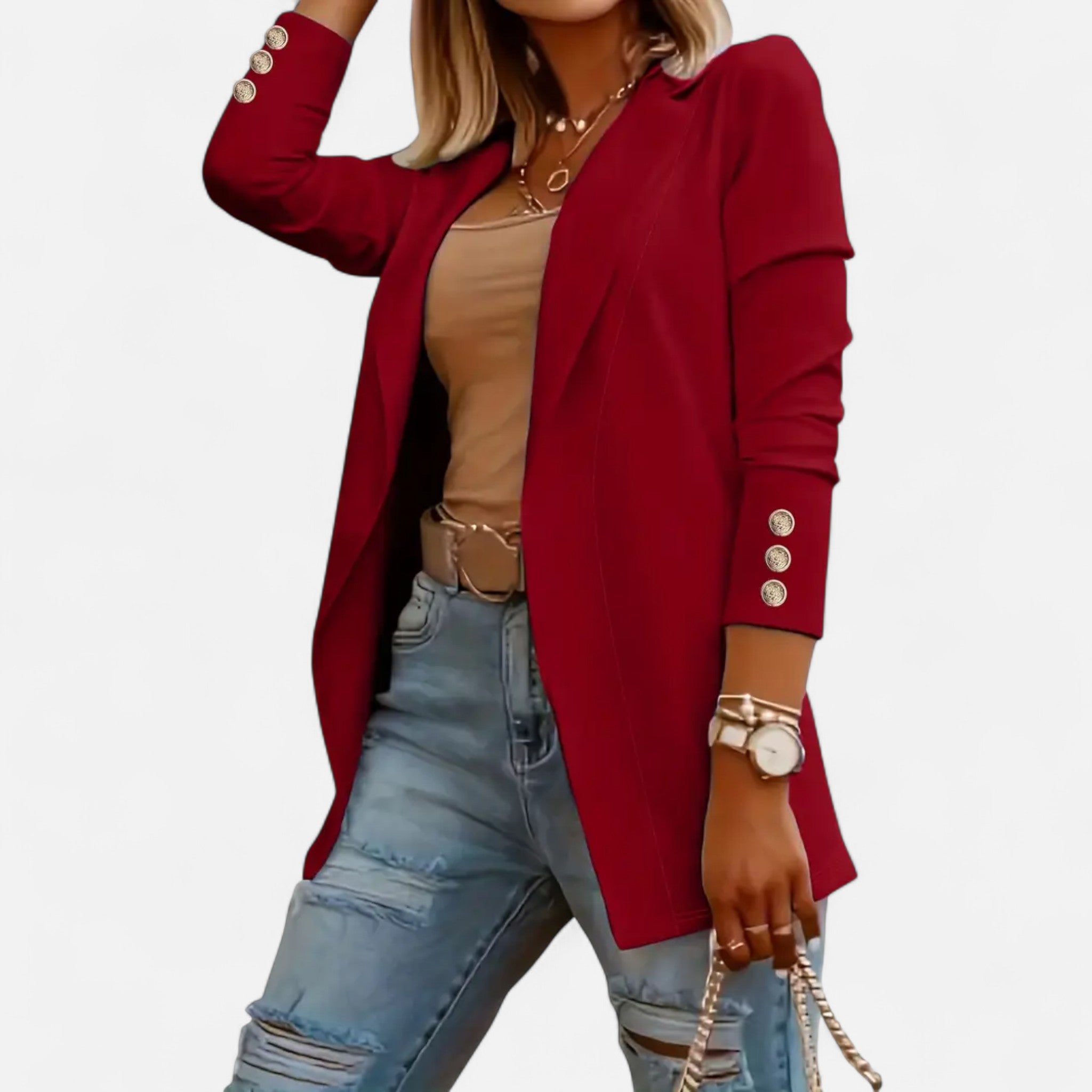 Sauvenor | Women’s Mid-Length Lapel Blazer