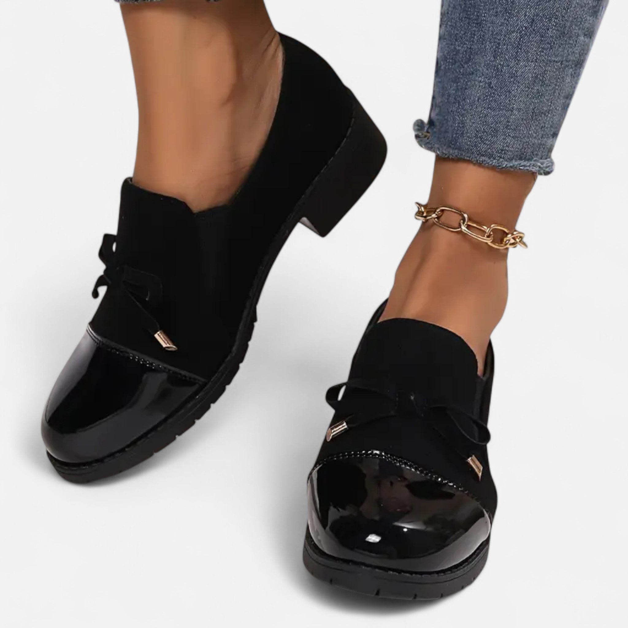 Sauvenor | Women’s Retro Bowknot Loafers