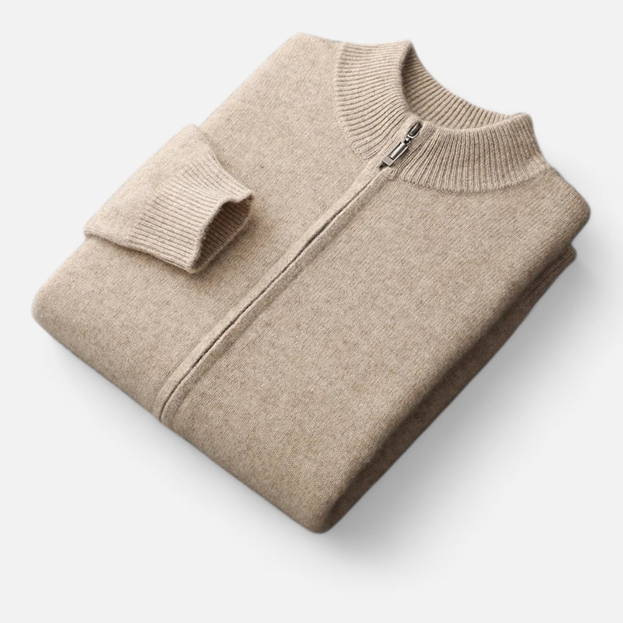 Sauvenor | Men’s Merino Wool Zipped Cardigan