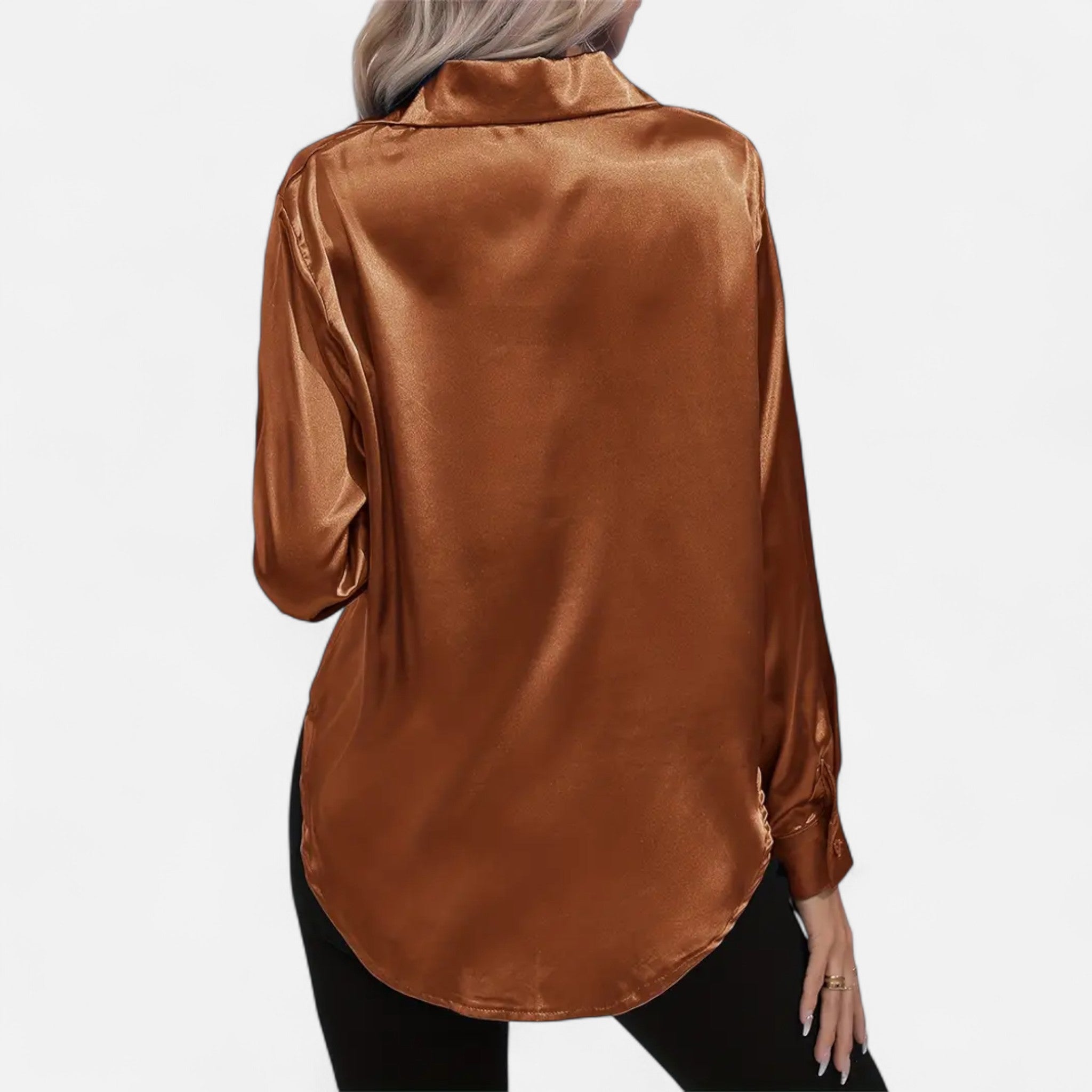 Sauvenor | Women’s Satin Long Sleeve Shirt