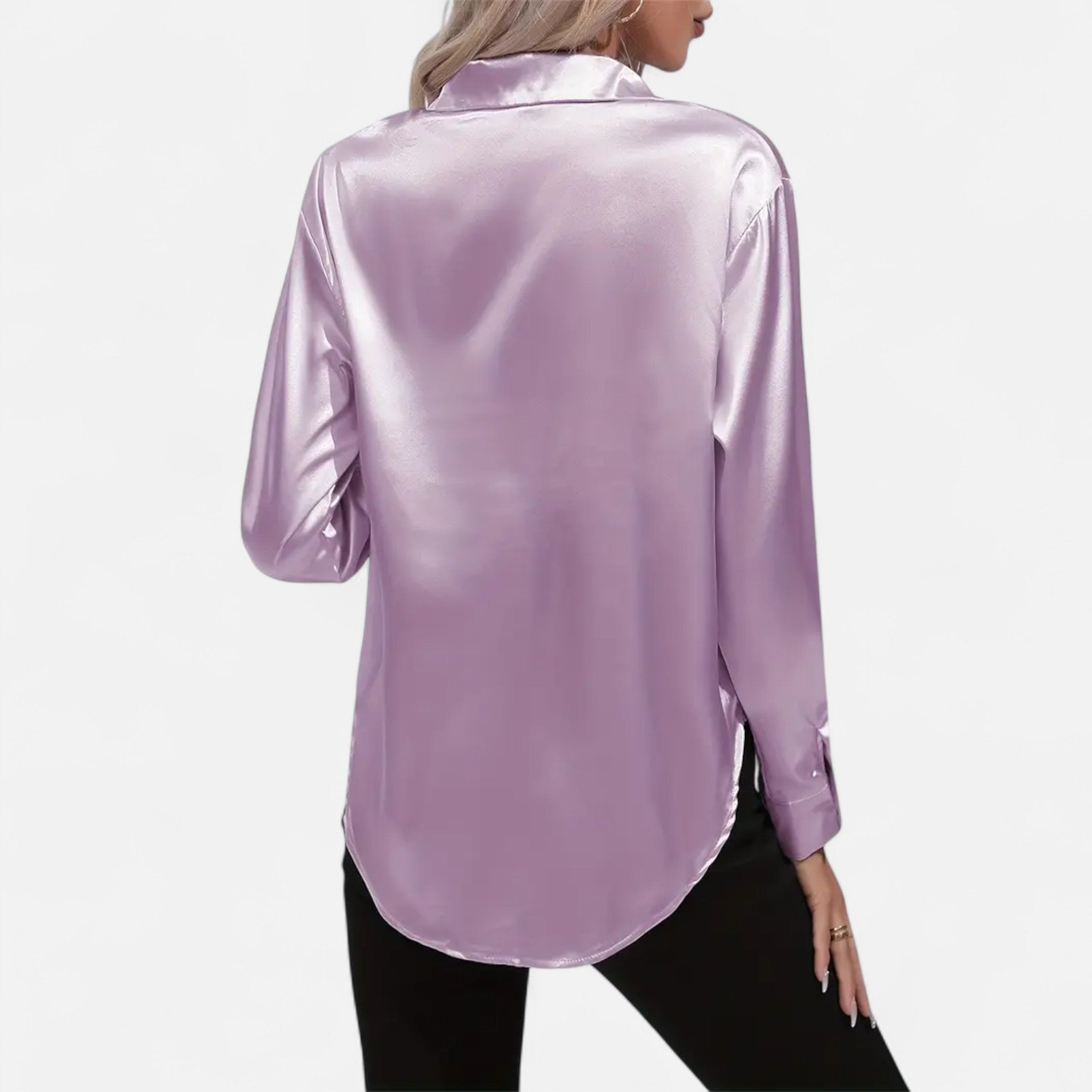 Sauvenor | Women’s Satin Long Sleeve Shirt