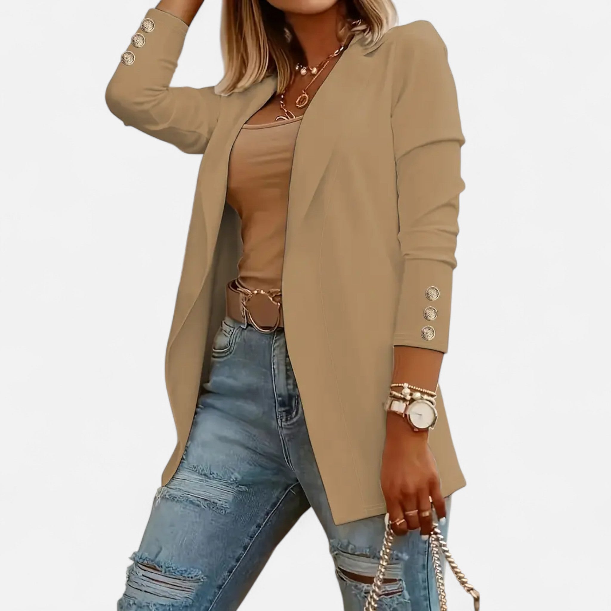 Sauvenor | Women’s Mid-Length Lapel Blazer