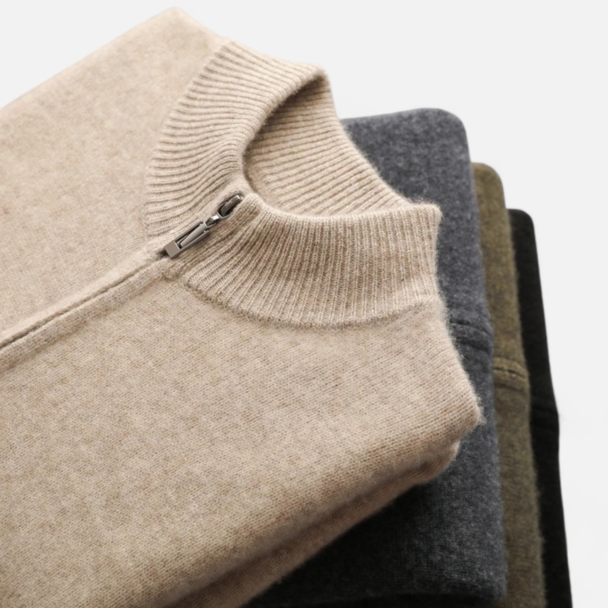 Sauvenor | Men’s Merino Wool Zipped Cardigan