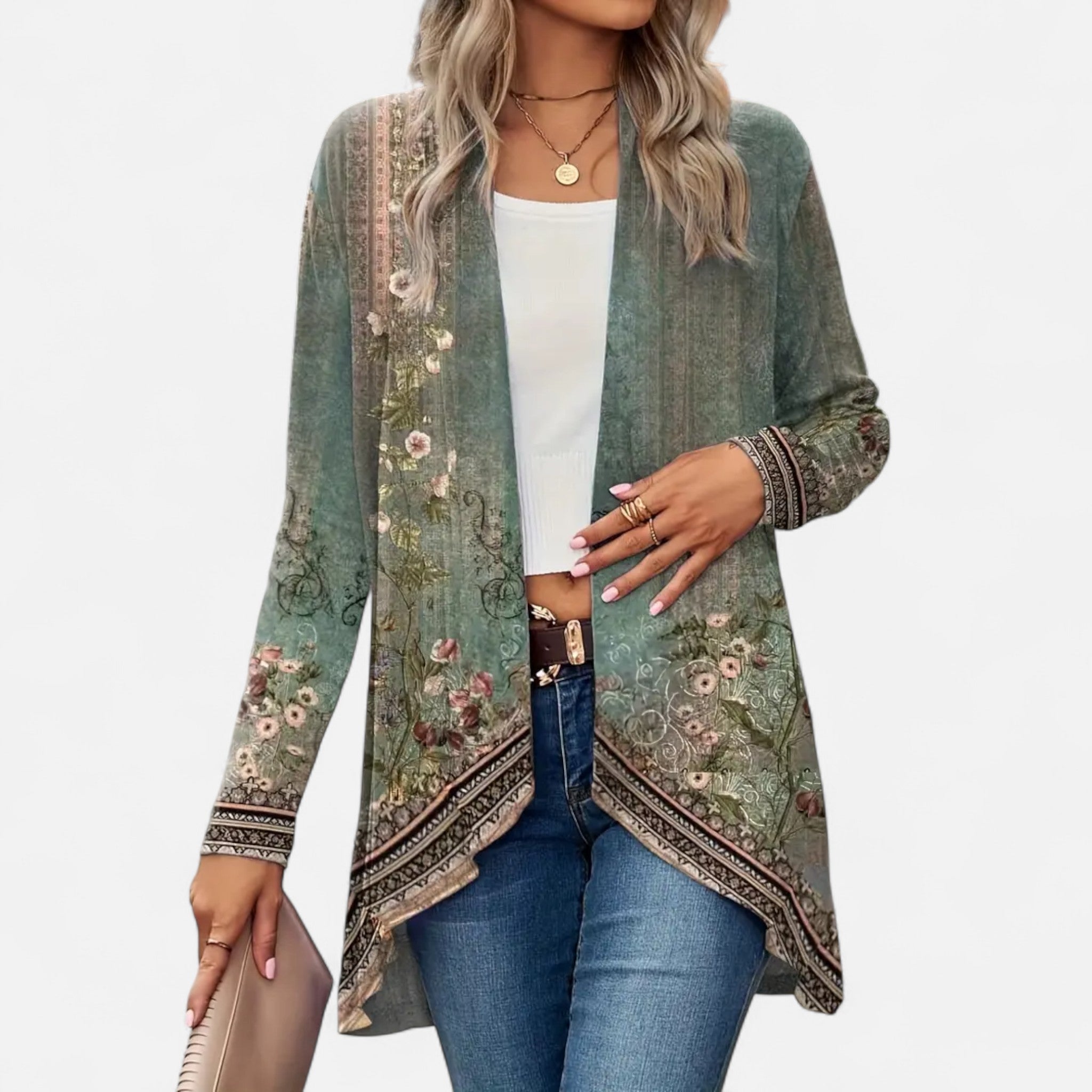 Sauvenor | Women’s Floral Print Lightweight Cardigan