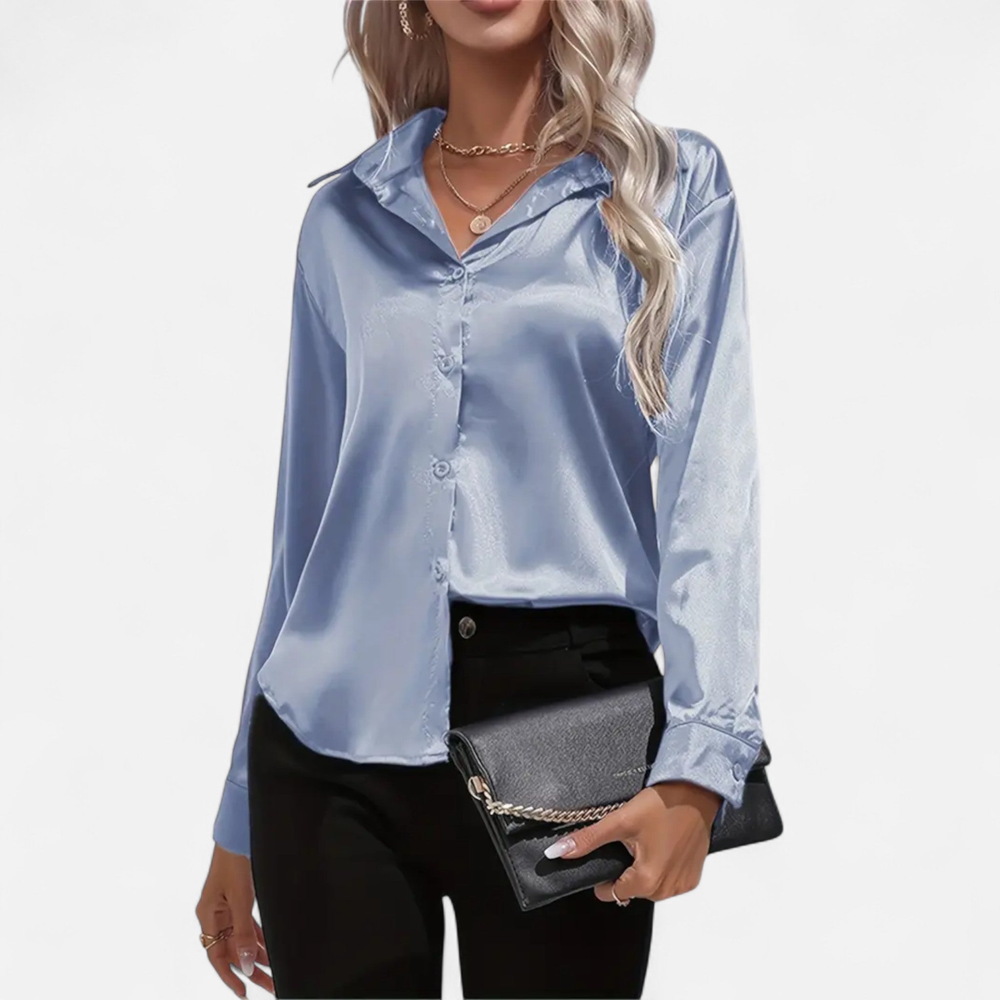 Sauvenor | Women’s Satin Long Sleeve Shirt