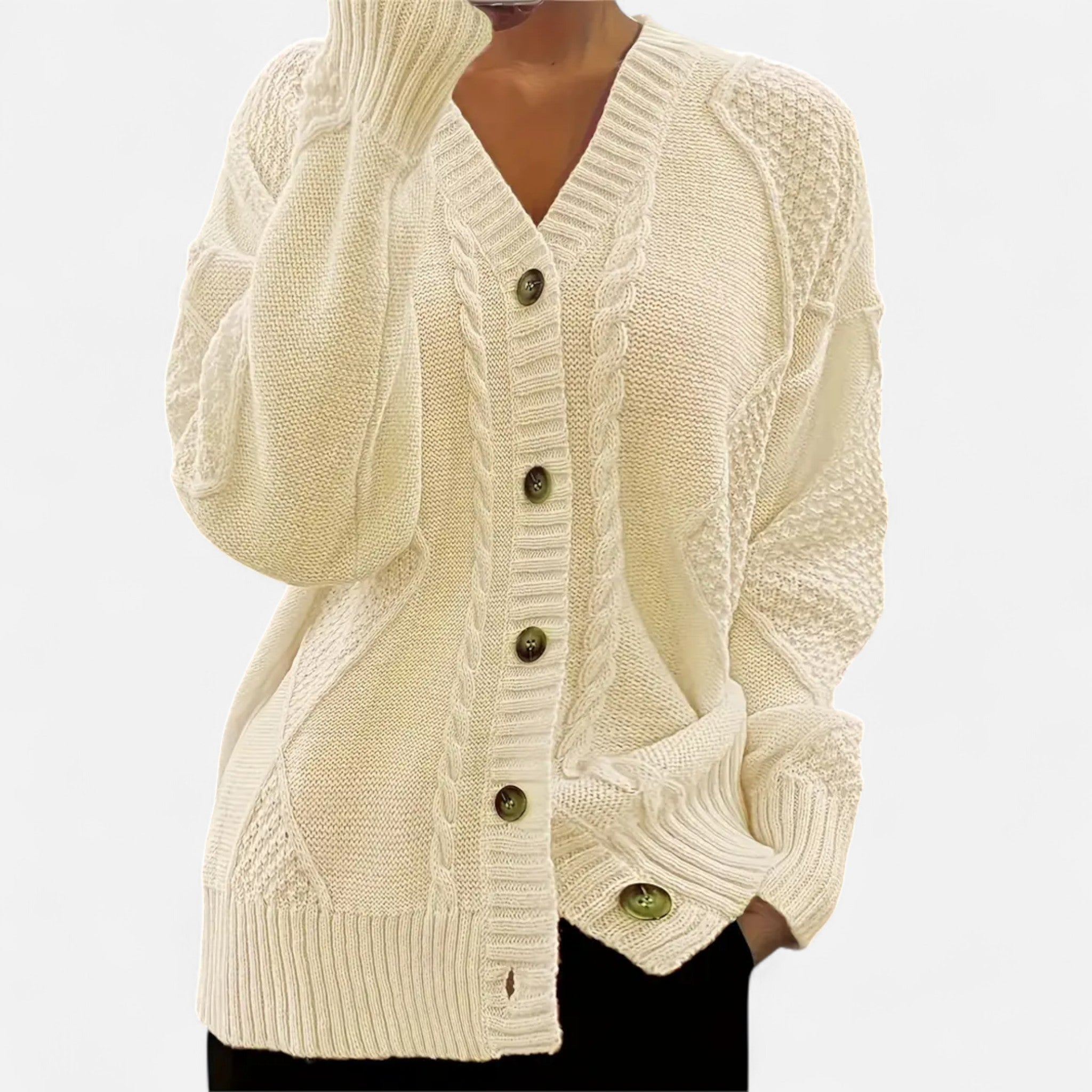 Sauvenor | Women’s Elegant V-Neck Cardigan