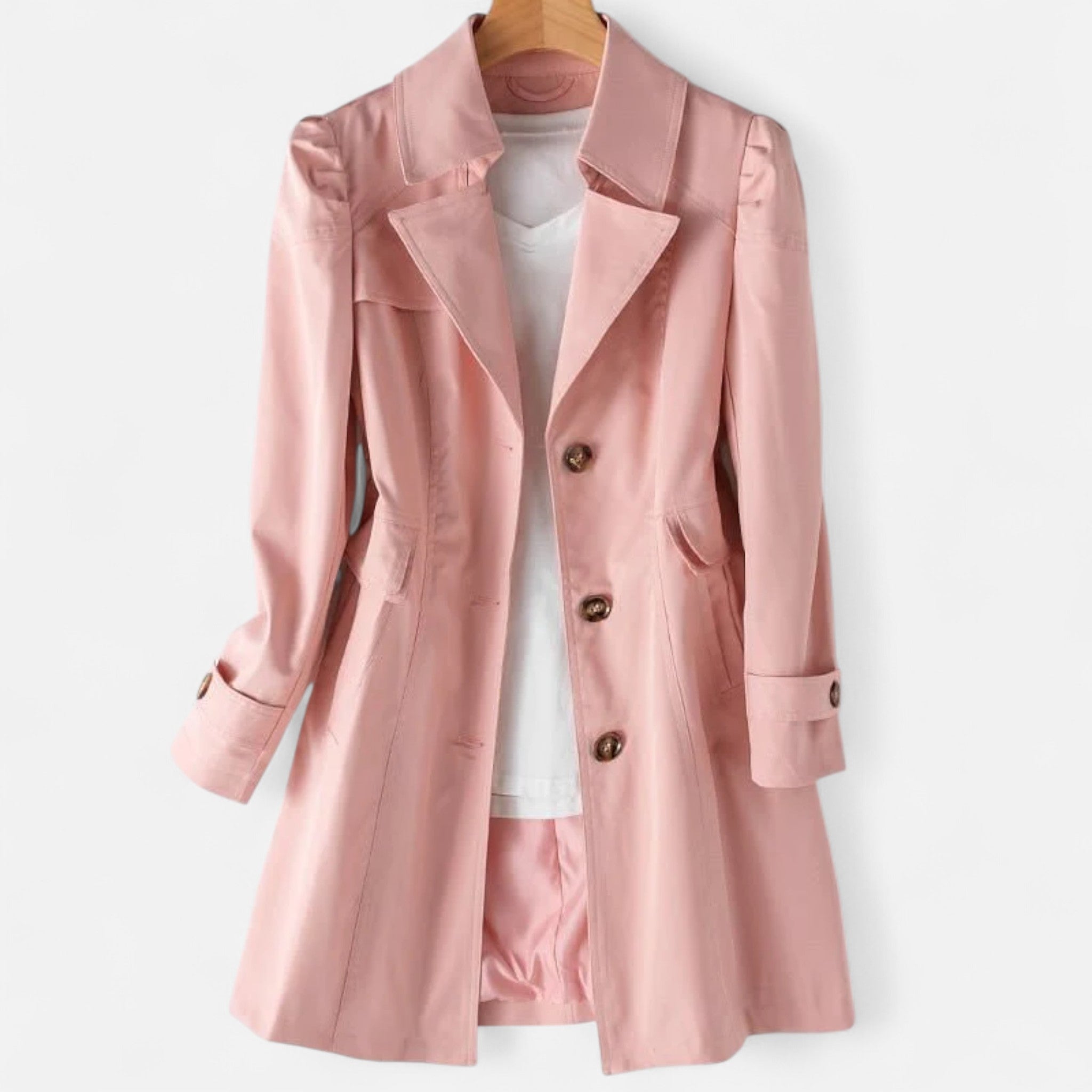 Sauvenor | Women’s Long Button-Up Trench Coat