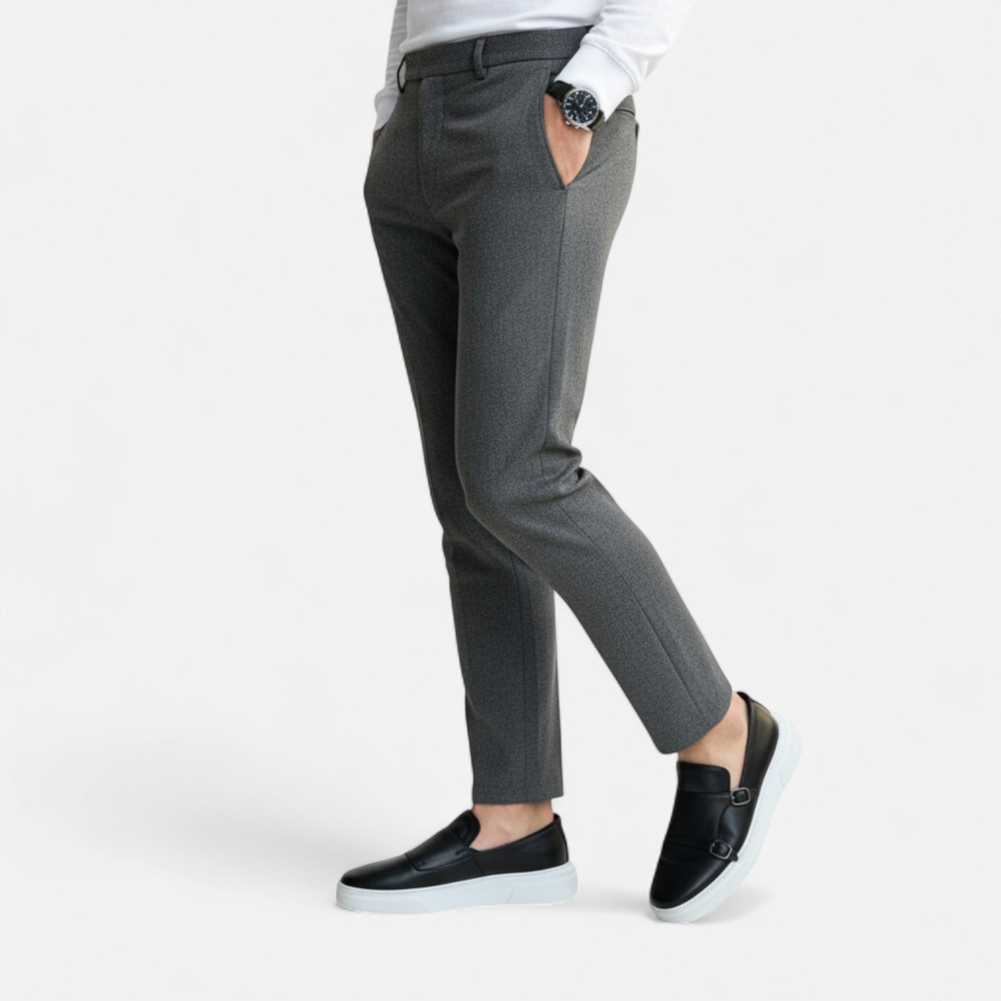 Sauvenor | Men’s Leather Double Monk Strap Loafers