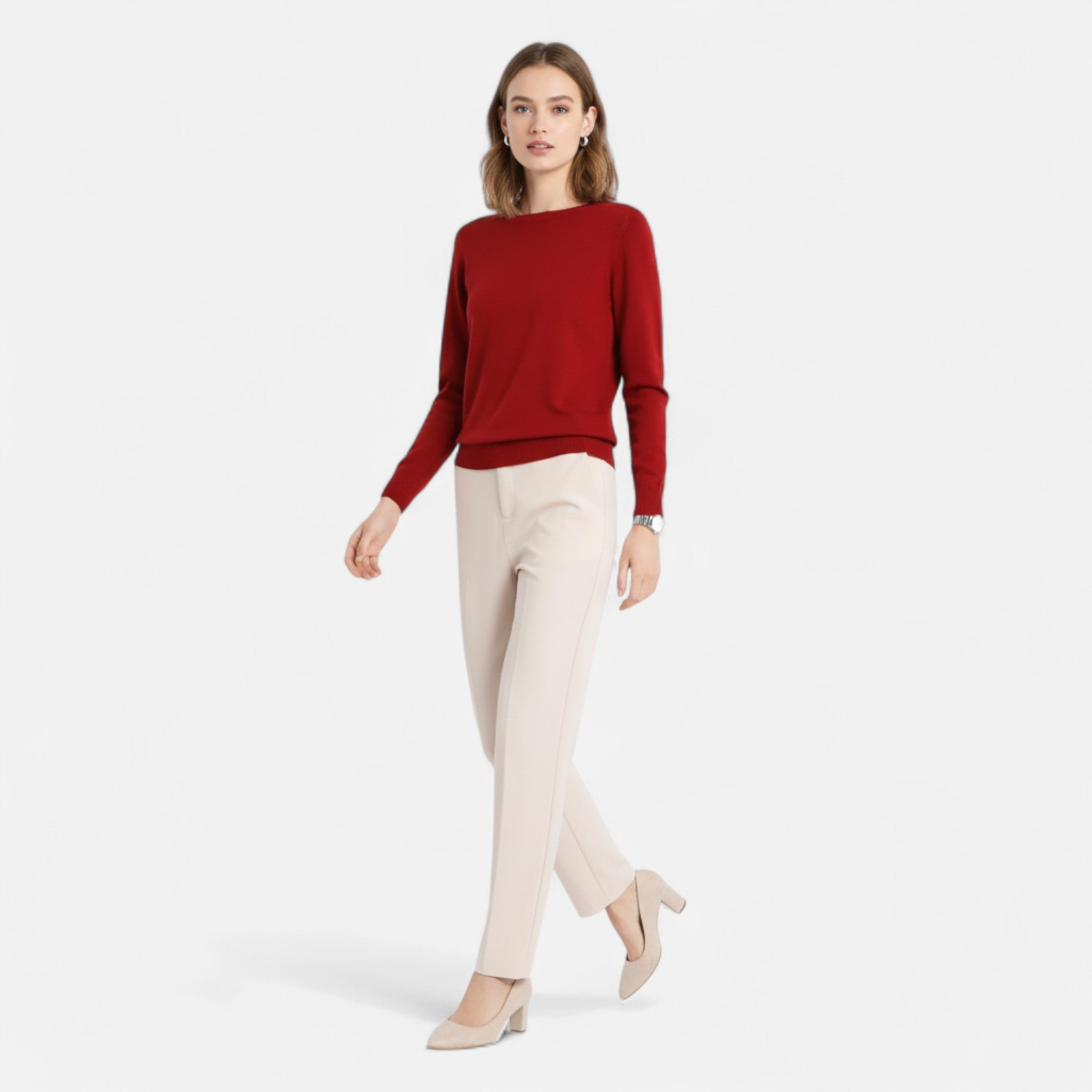 Sauvenor | Women’s Merino Wool O-Neck Sweater