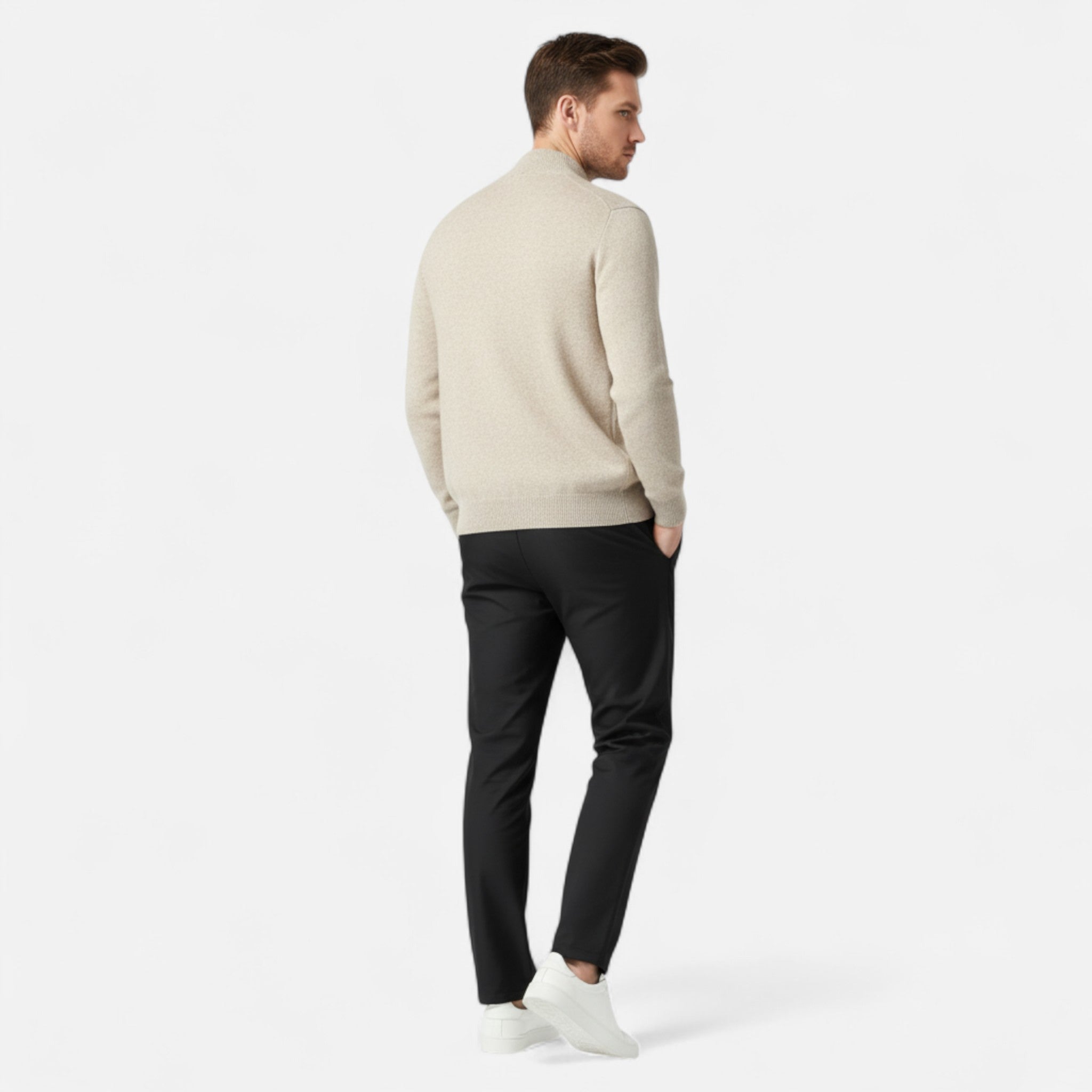 Sauvenor | Men’s Merino Wool Zipped Cardigan