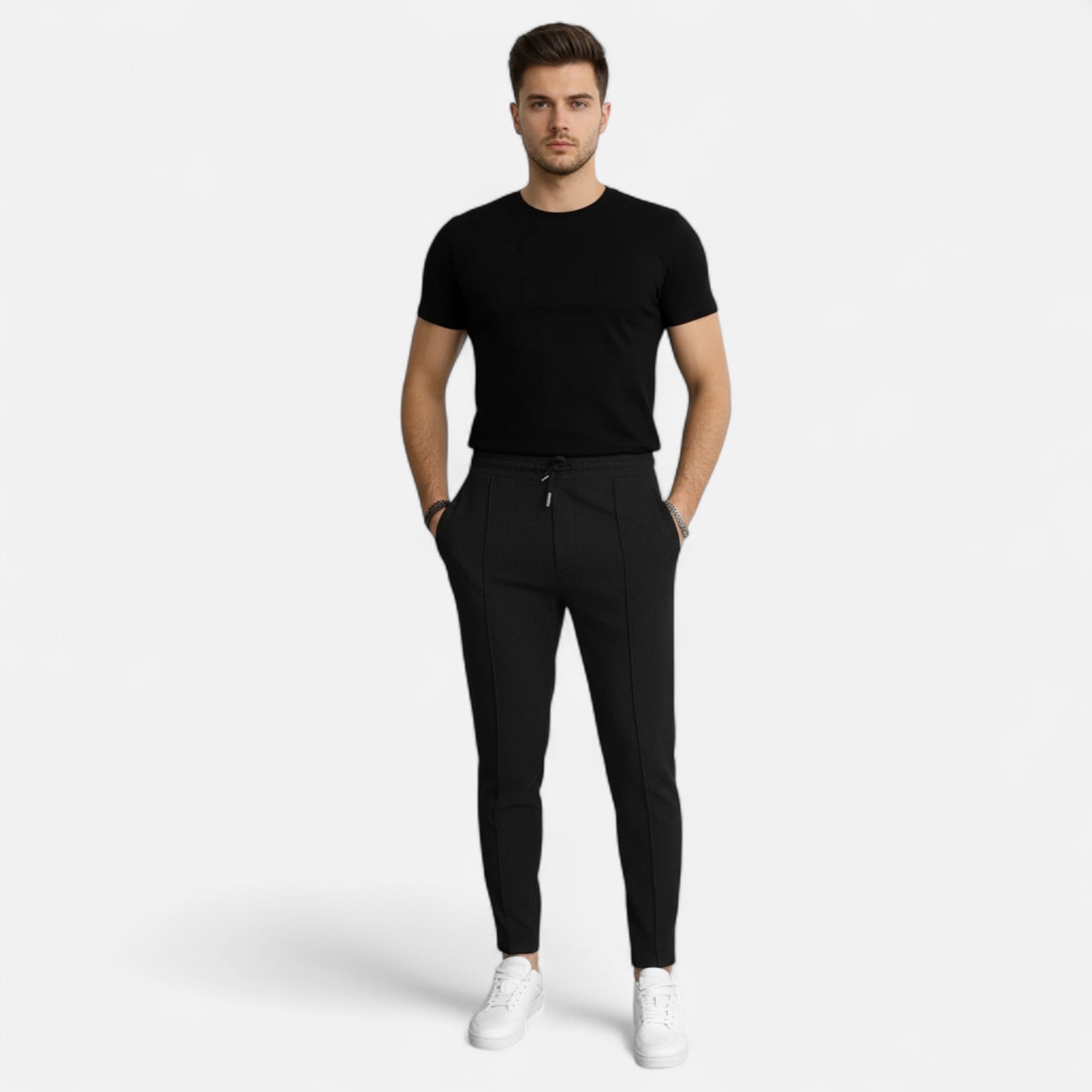 Sauvenor | Men’s Waffle Knit Trousers