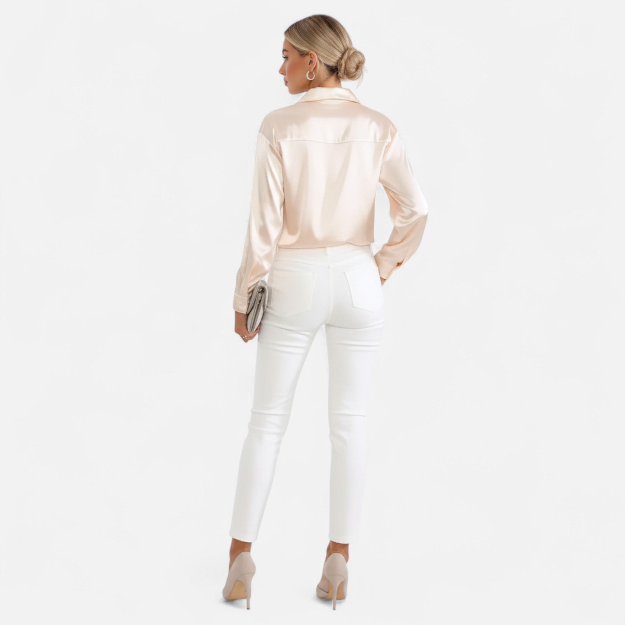 Sauvenor | Women’s Satin Long Sleeve Shirt