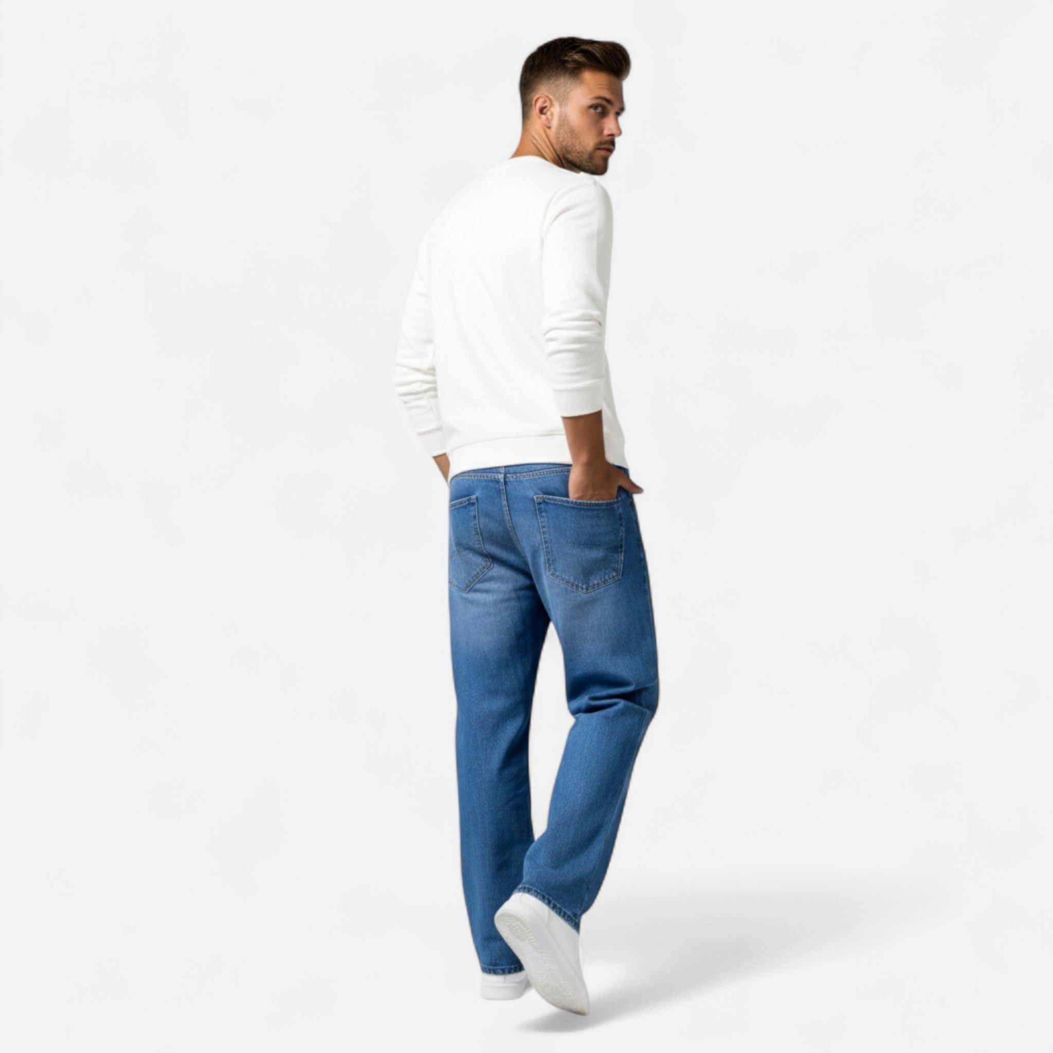 Sauvenor | Men’s Relaxed Fit Denim Trousers