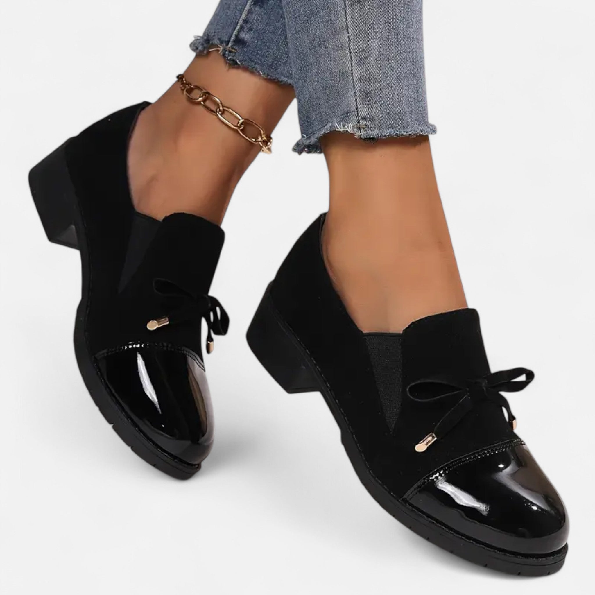 Sauvenor | Women’s Retro Bowknot Loafers