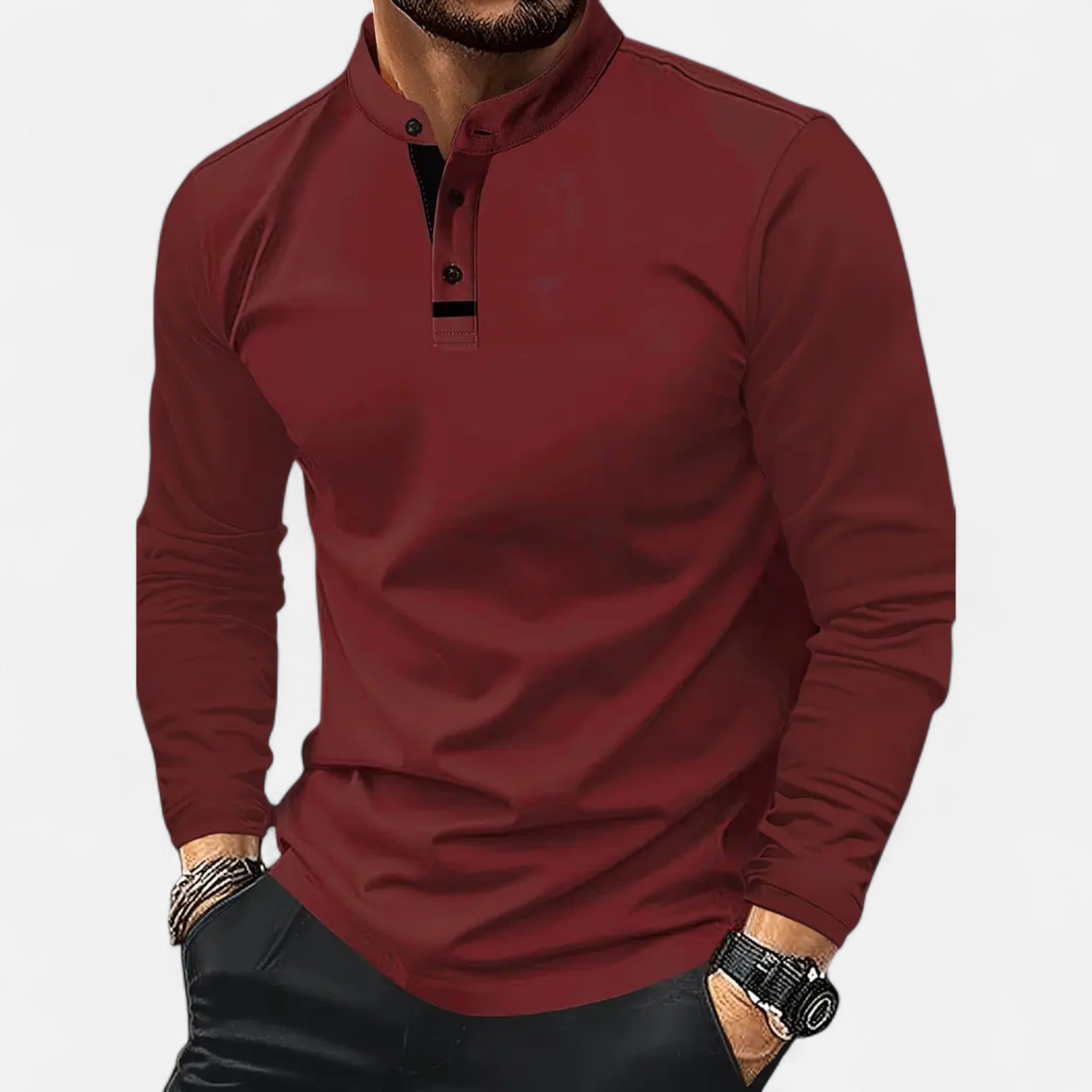 Sauvenor | Men’s Classic Long Sleeve Polo