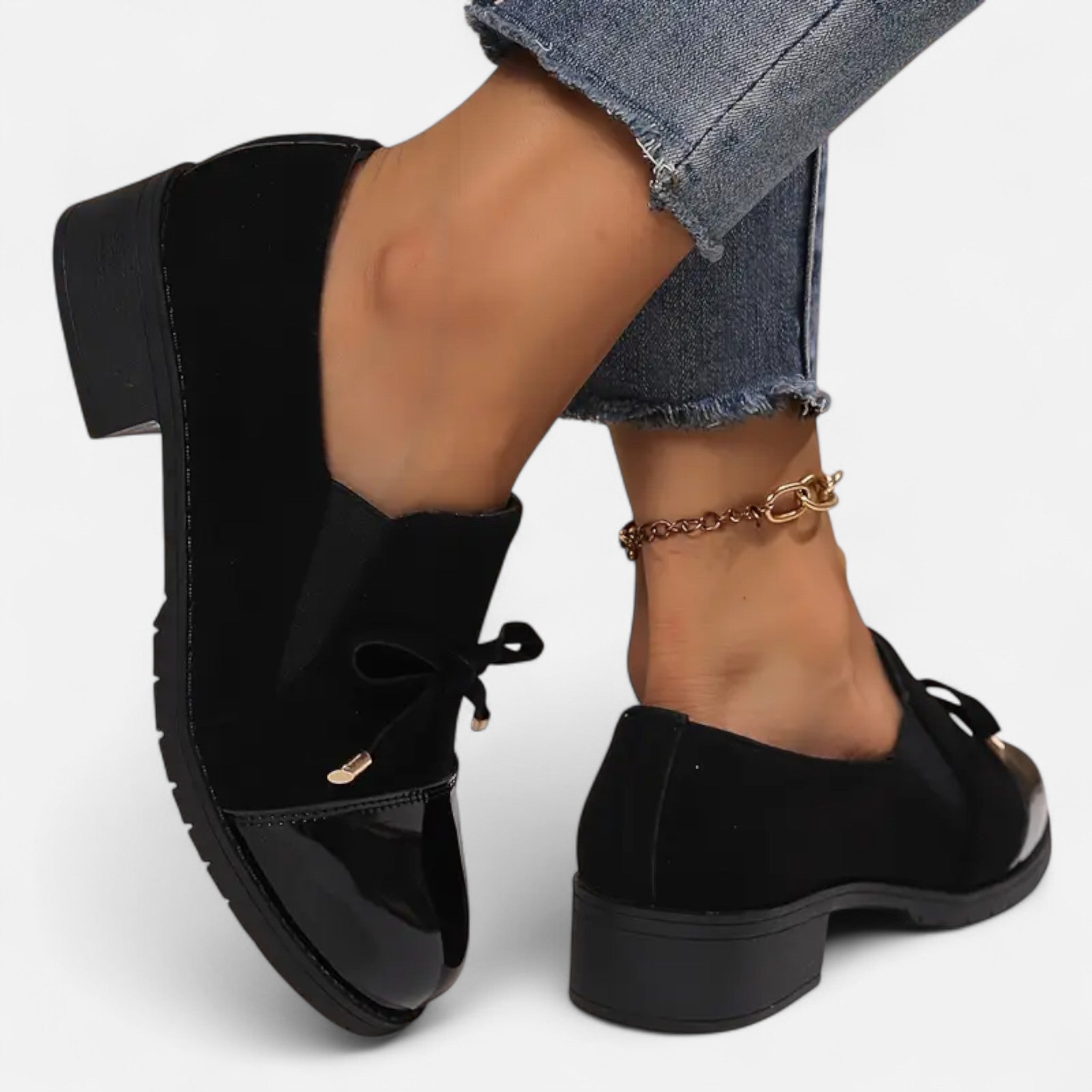 Sauvenor | Women’s Retro Bowknot Loafers