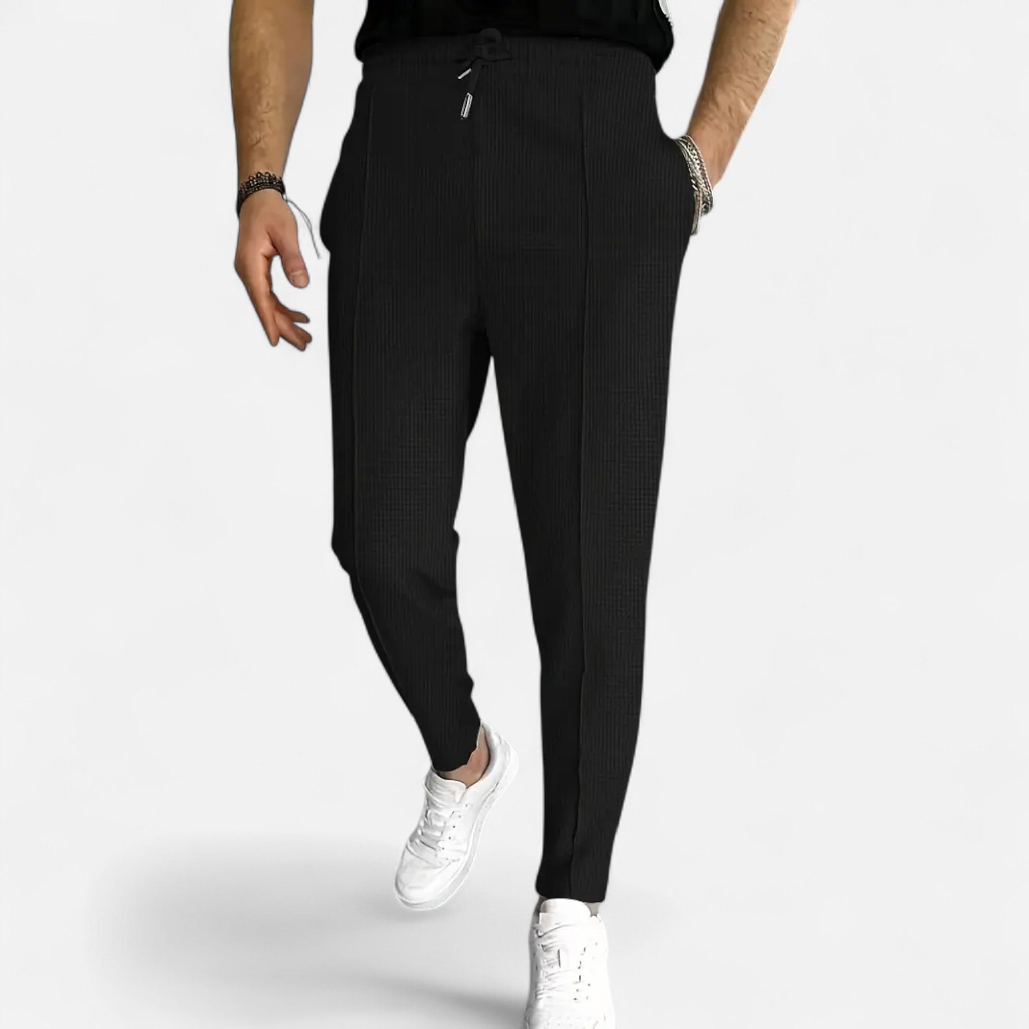 Sauvenor | Men’s Waffle Knit Trousers