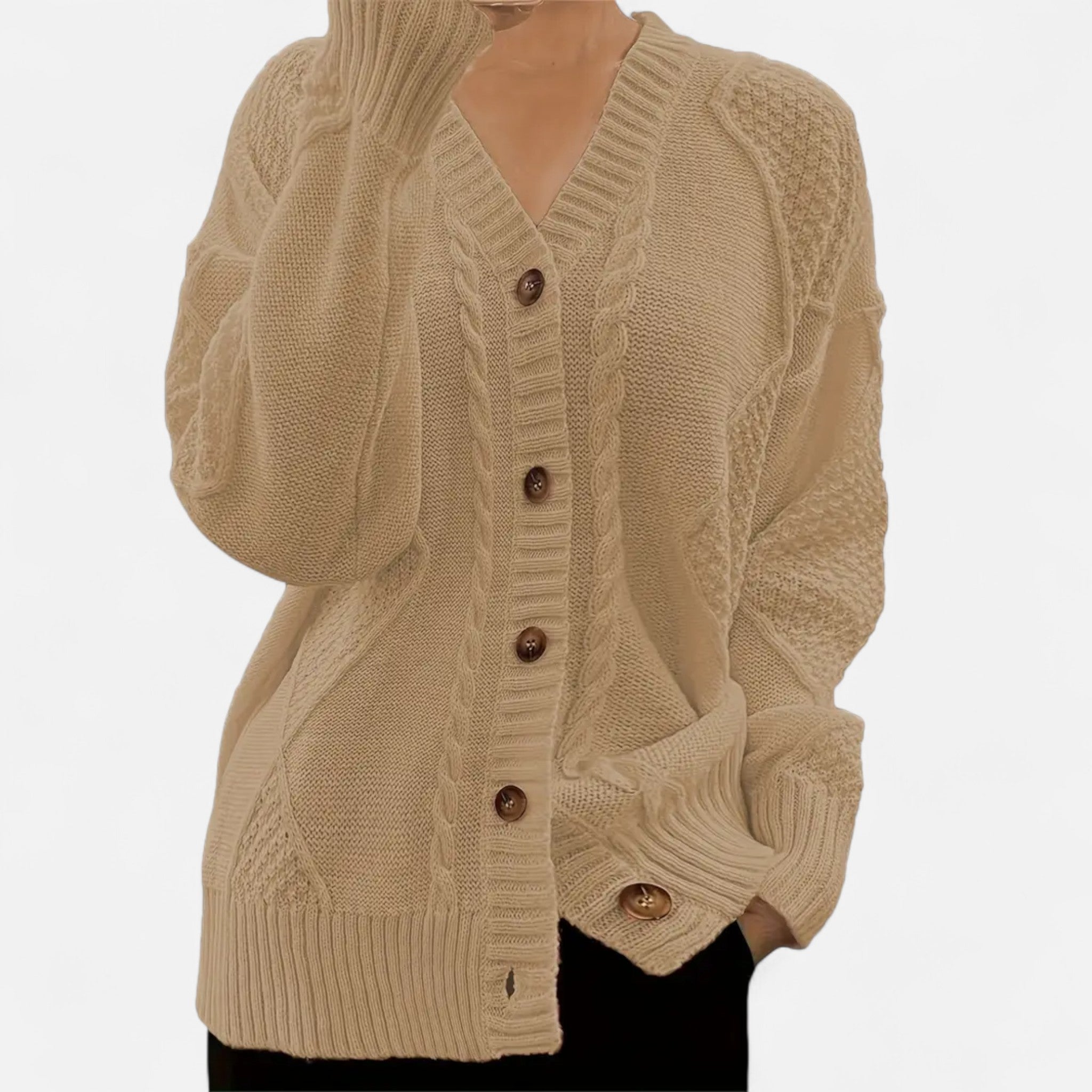 Sauvenor | Women’s Elegant V-Neck Cardigan